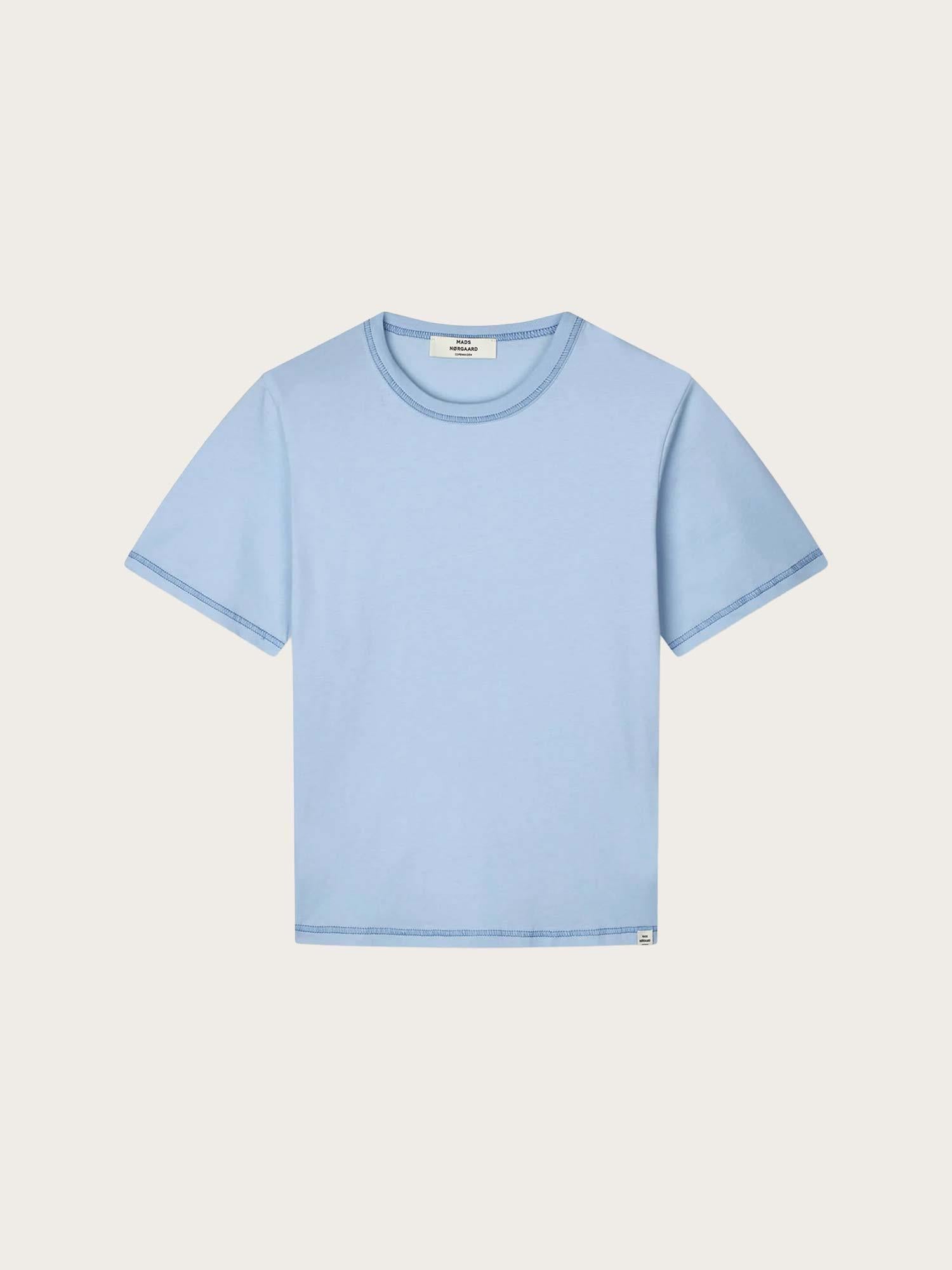 Single Cotton Grace Tee - Cashmere Blue