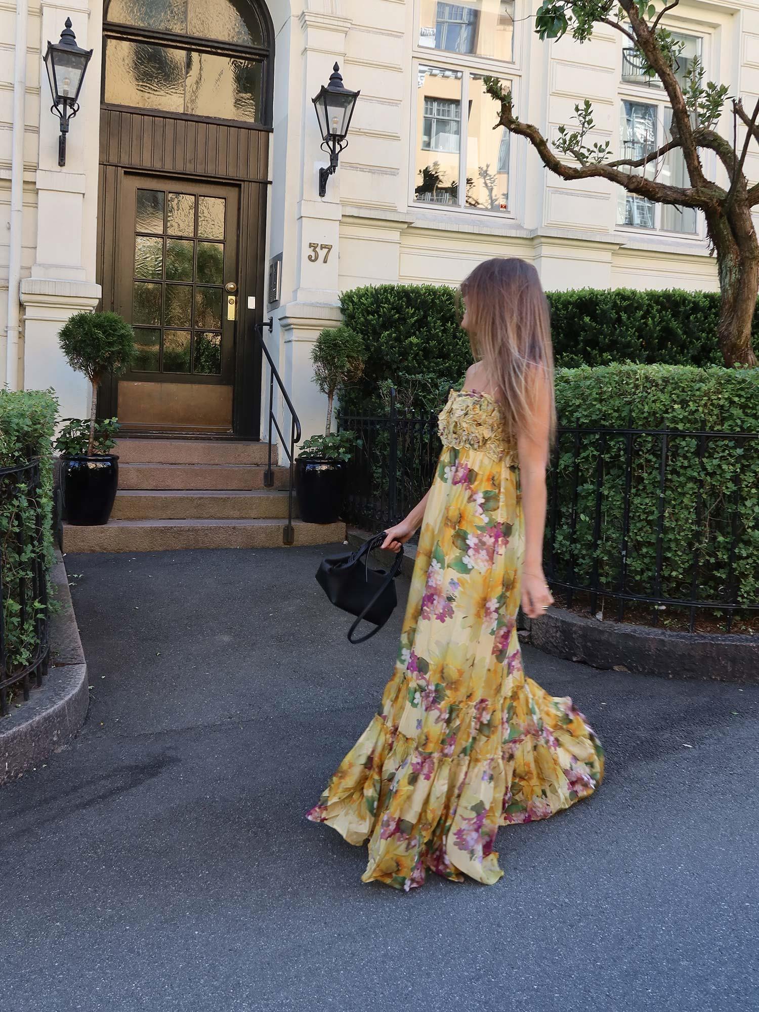 Organza Strap Dress - Sunflower