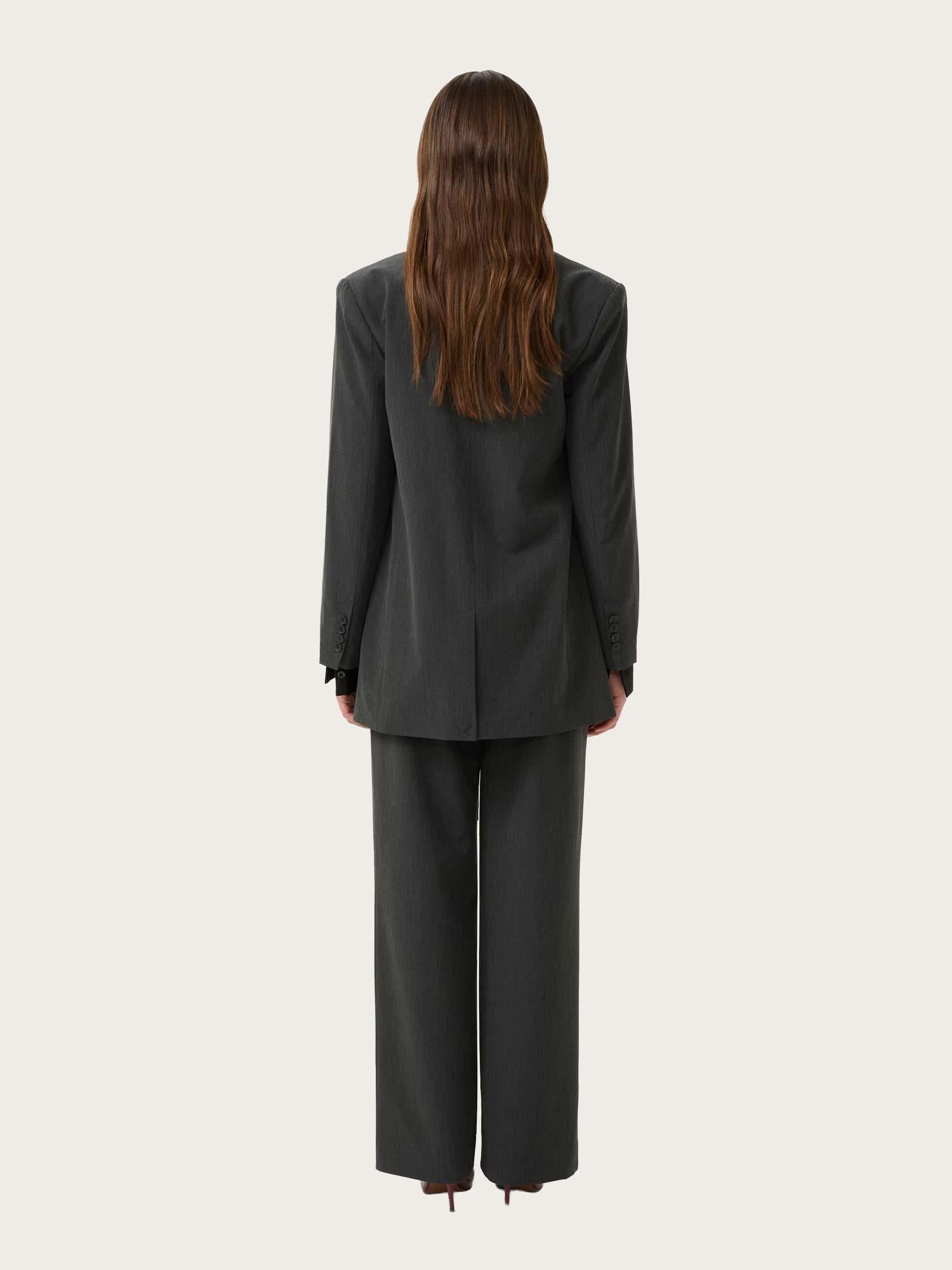 Erle MW Pants - Dark Grey Melange