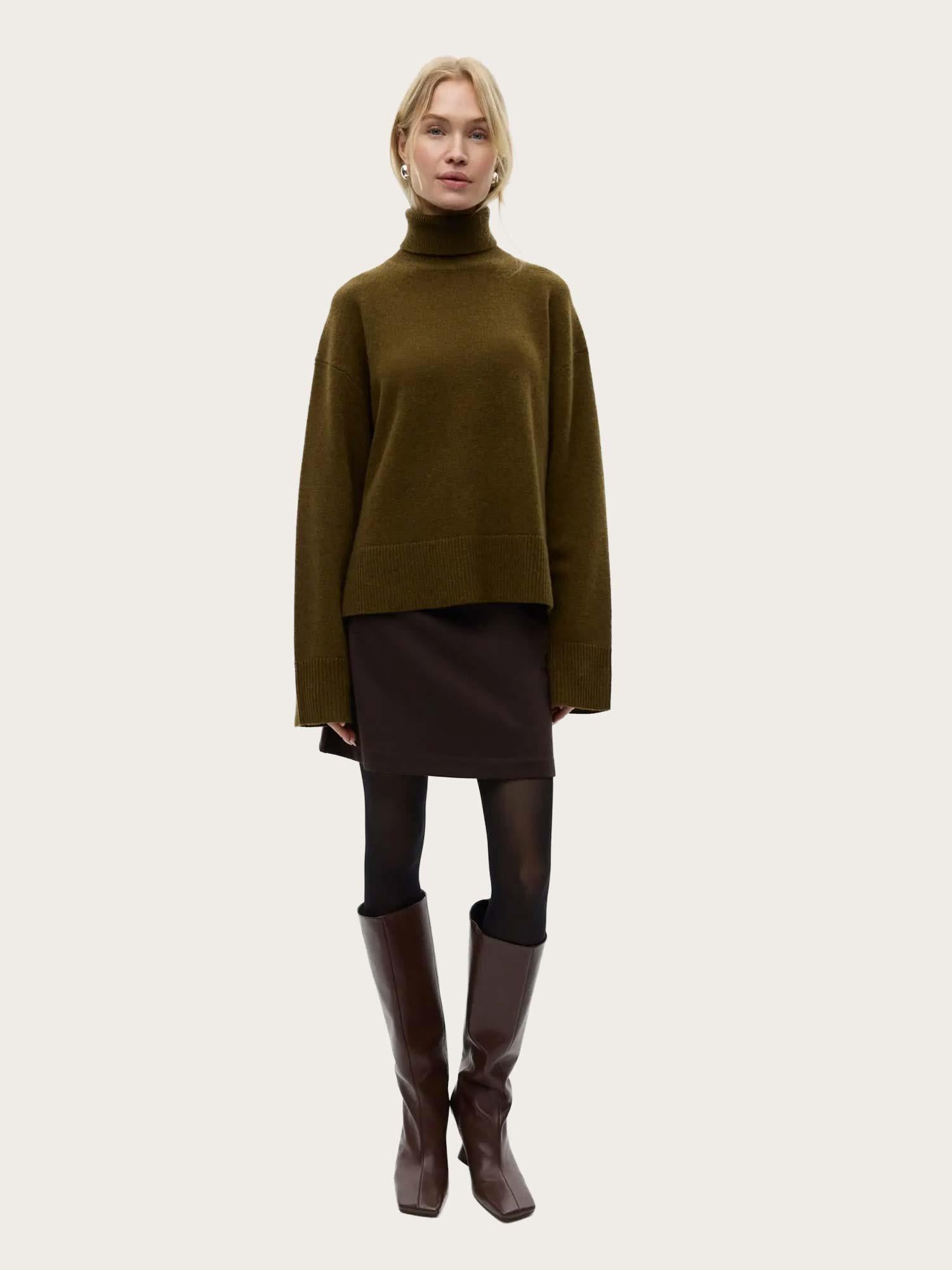 Enelise LS Knit - Dark Olive