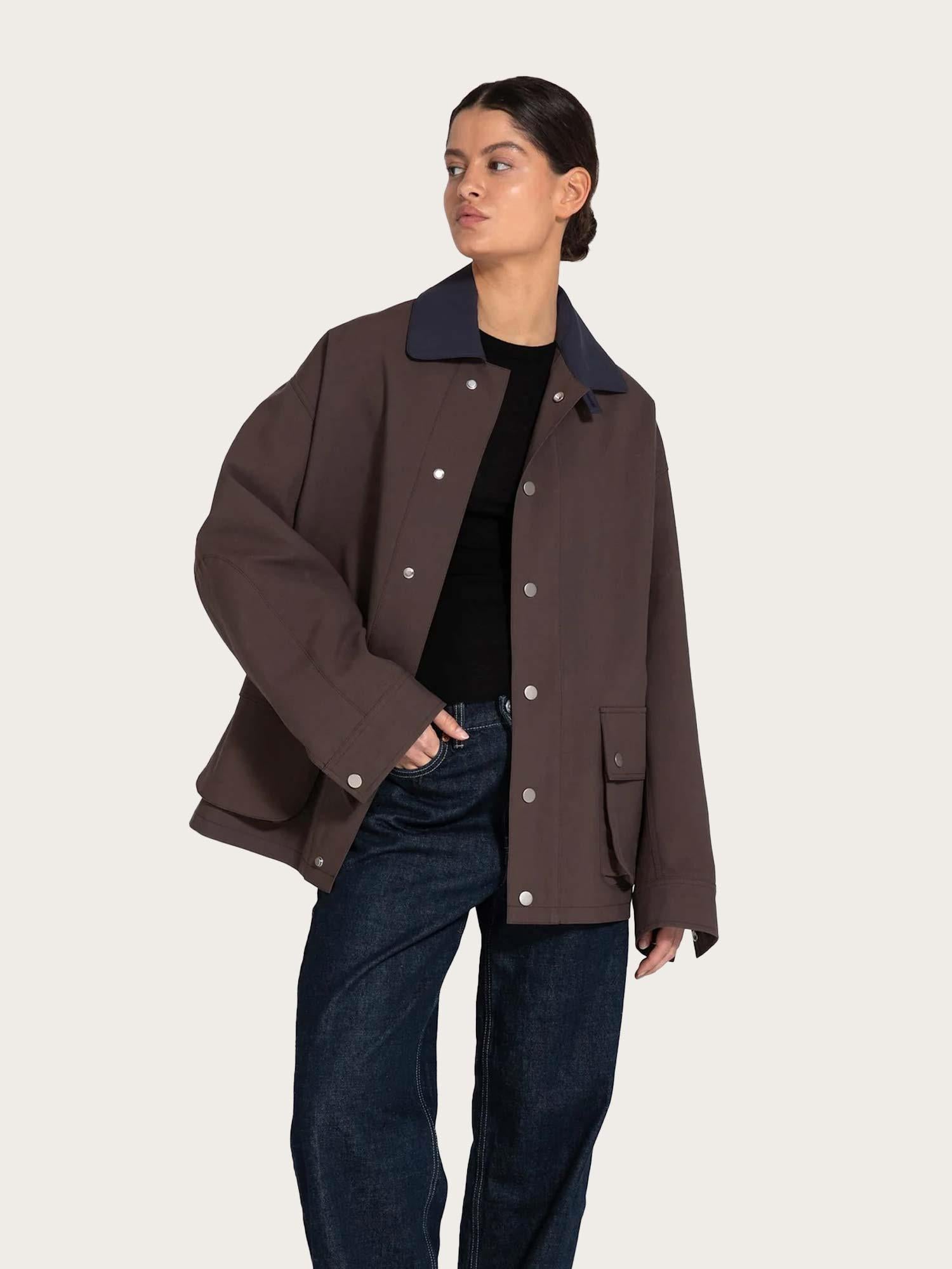 Brooklyn Jacket - Brown/Navy