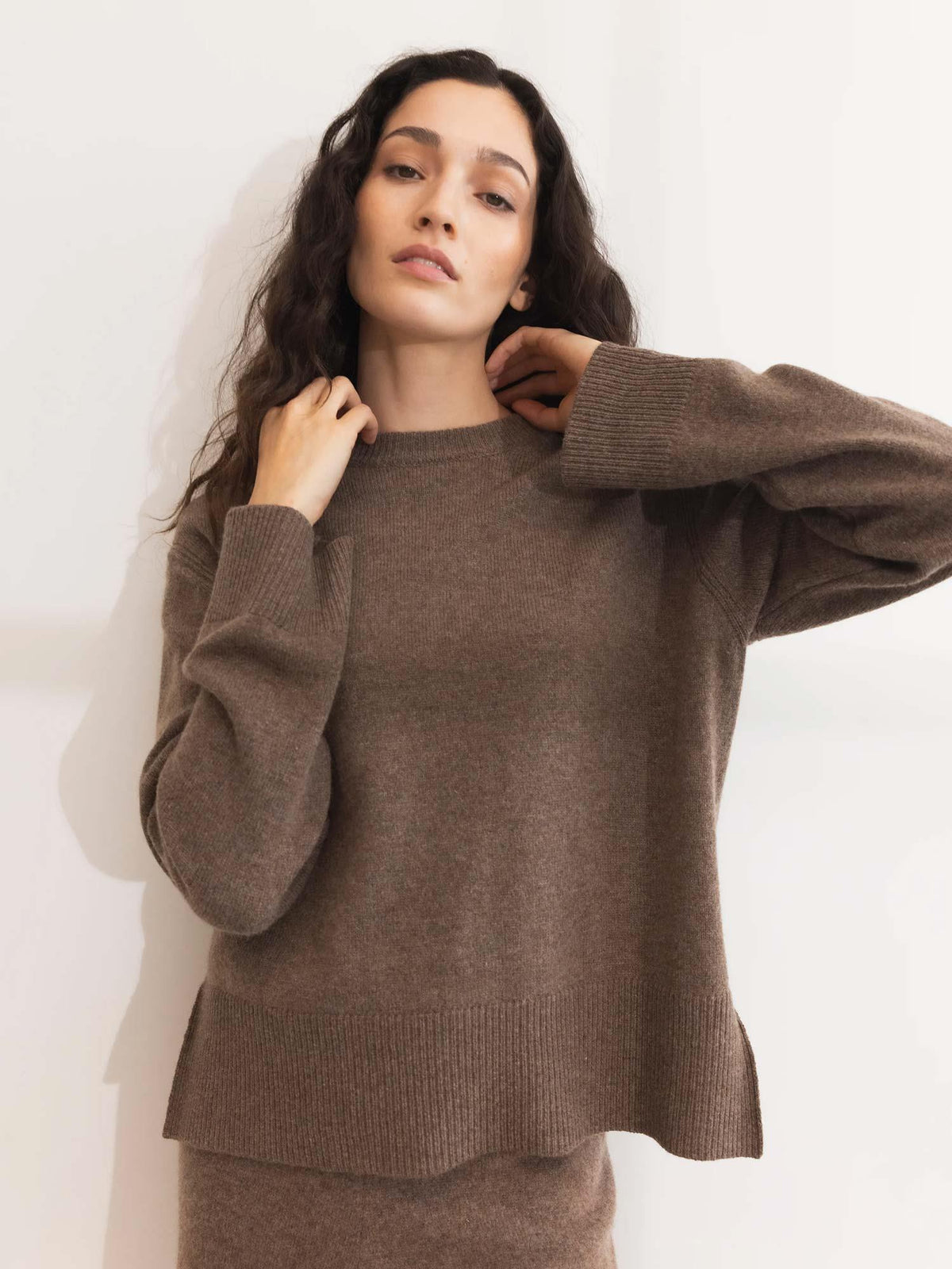 Shirley Knit - Dark Taupe Melange