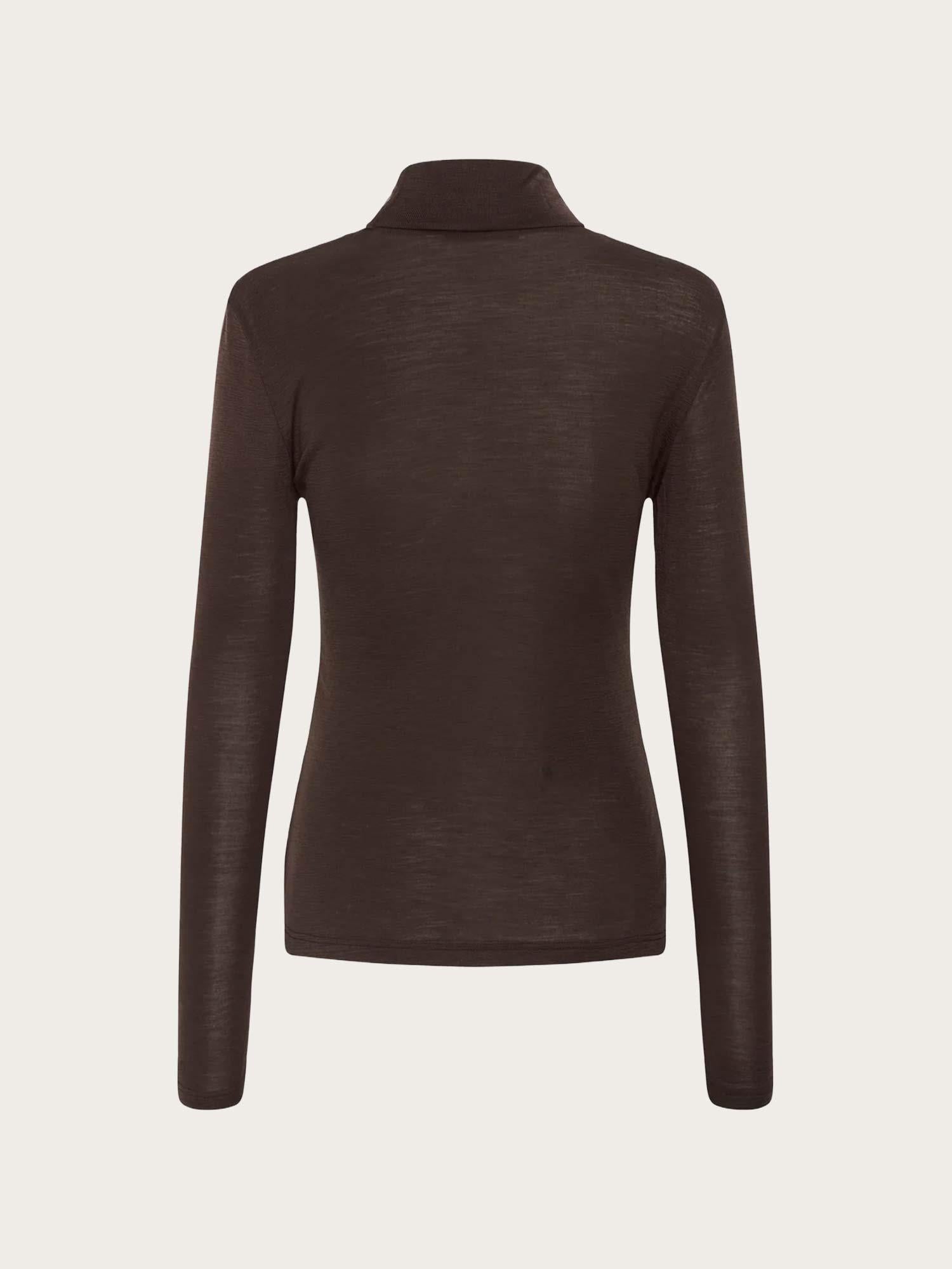 Ninia Wool Rollneck - Chocolate Torte