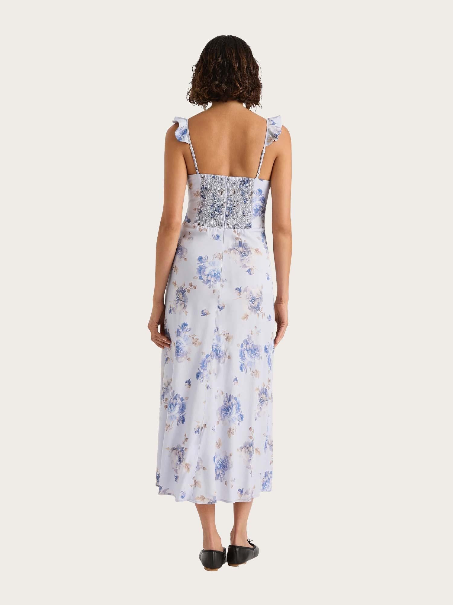 Yvonne Midi Dress - Leona Floral Lilac