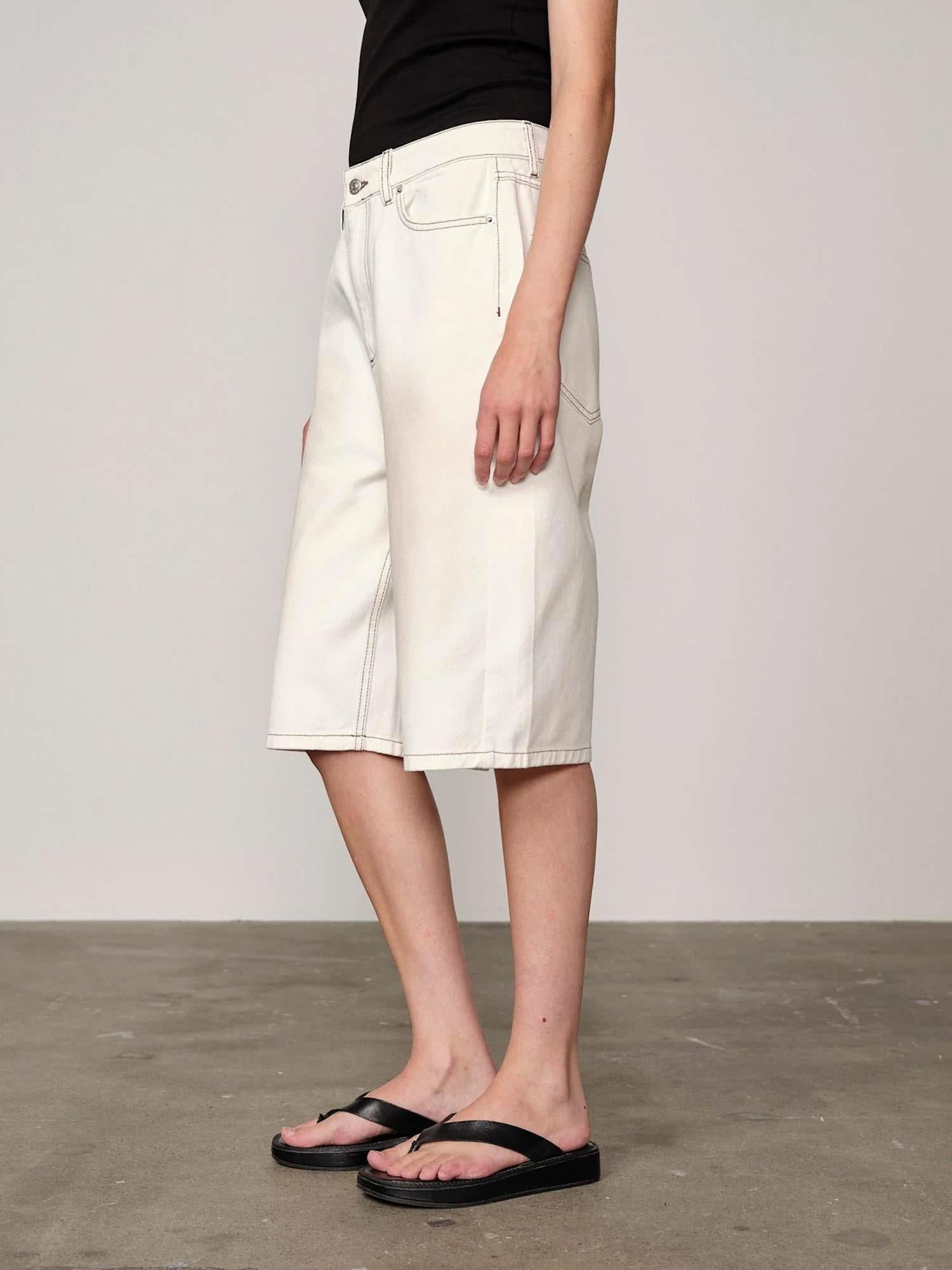Emily Denim Shorts - Off White