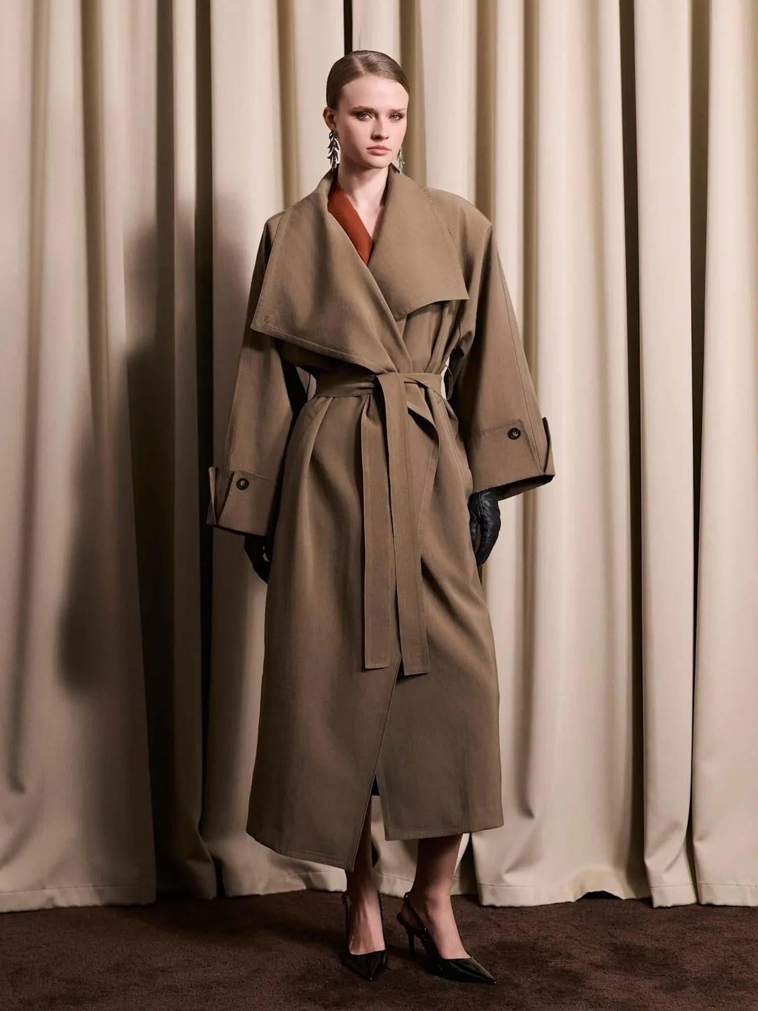 Atari Oversized Trenchcoat - Khaki