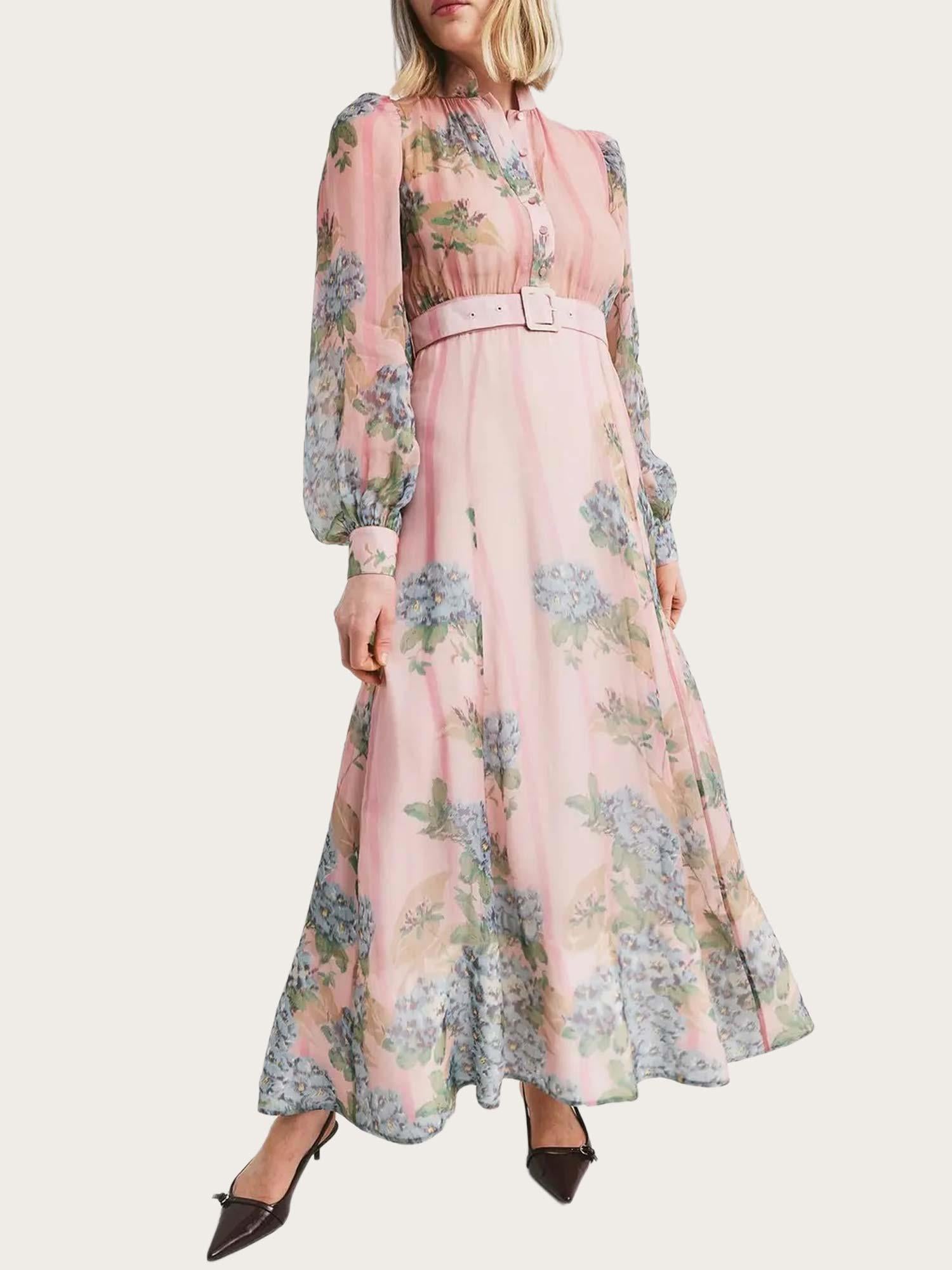 Organza Belt Dress - Blue Wallpaper