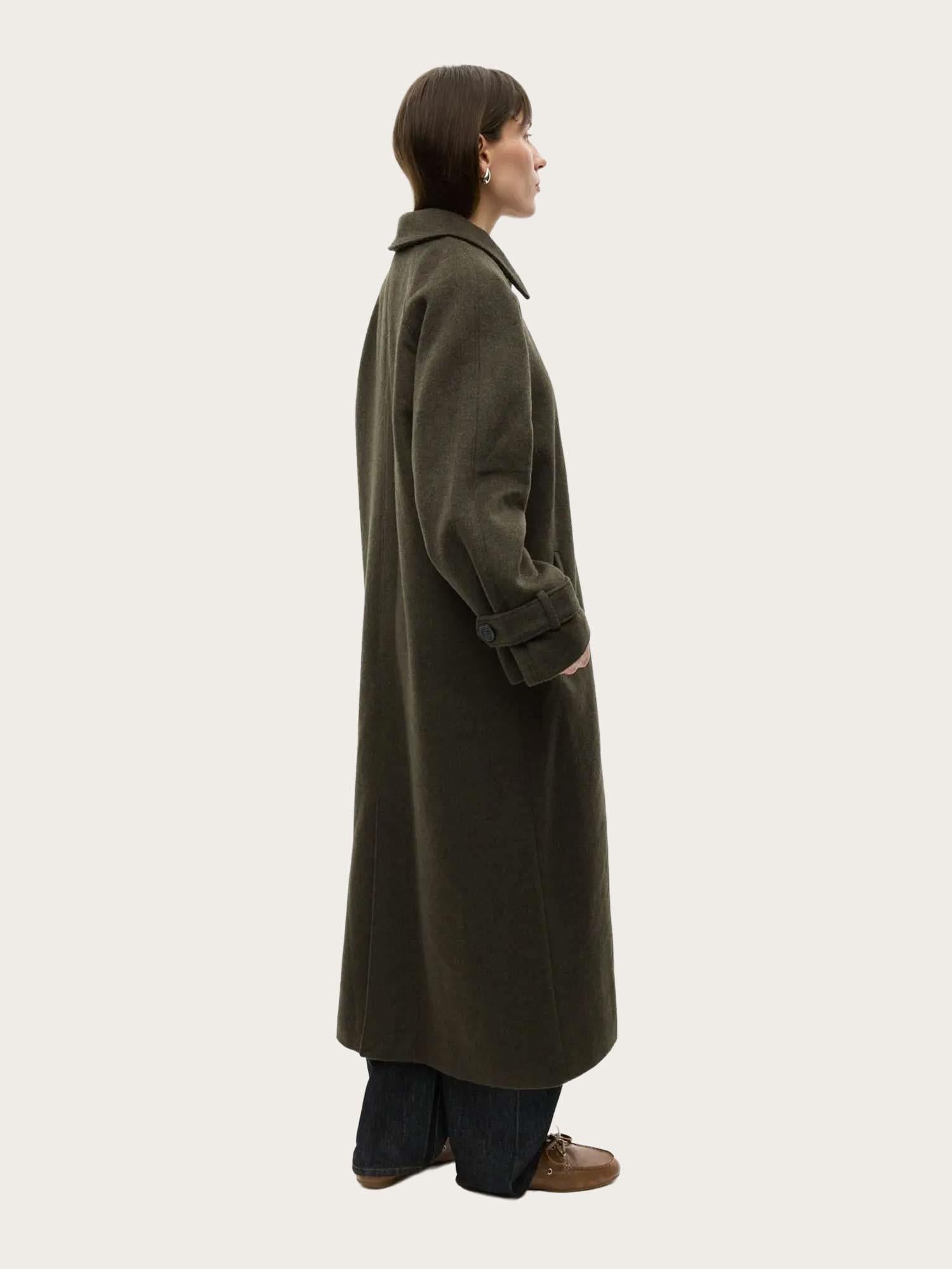 Enseneca Wool Jacket - Dark Olive Mel
