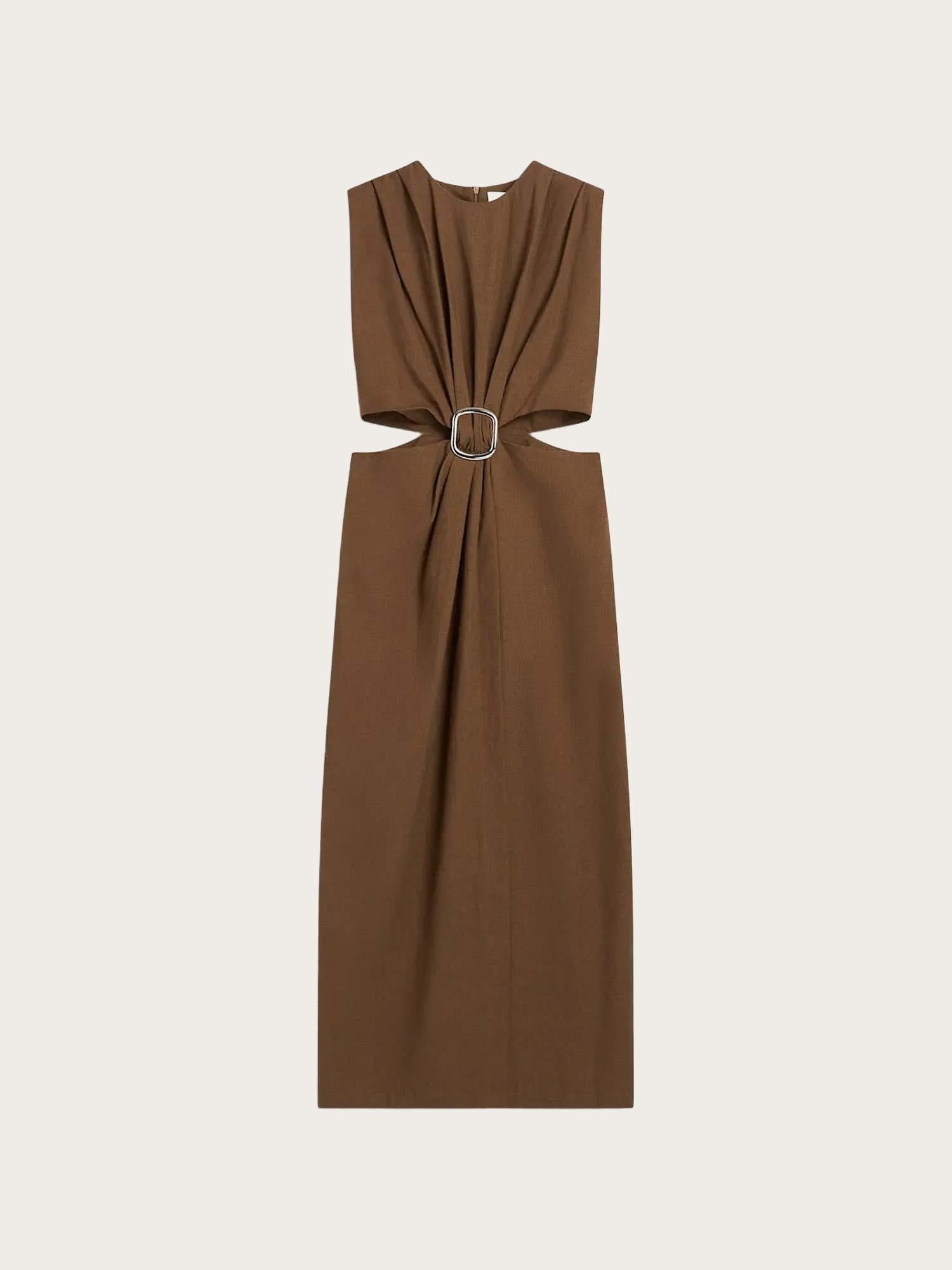 Riviera Dress - Chestnut Brown