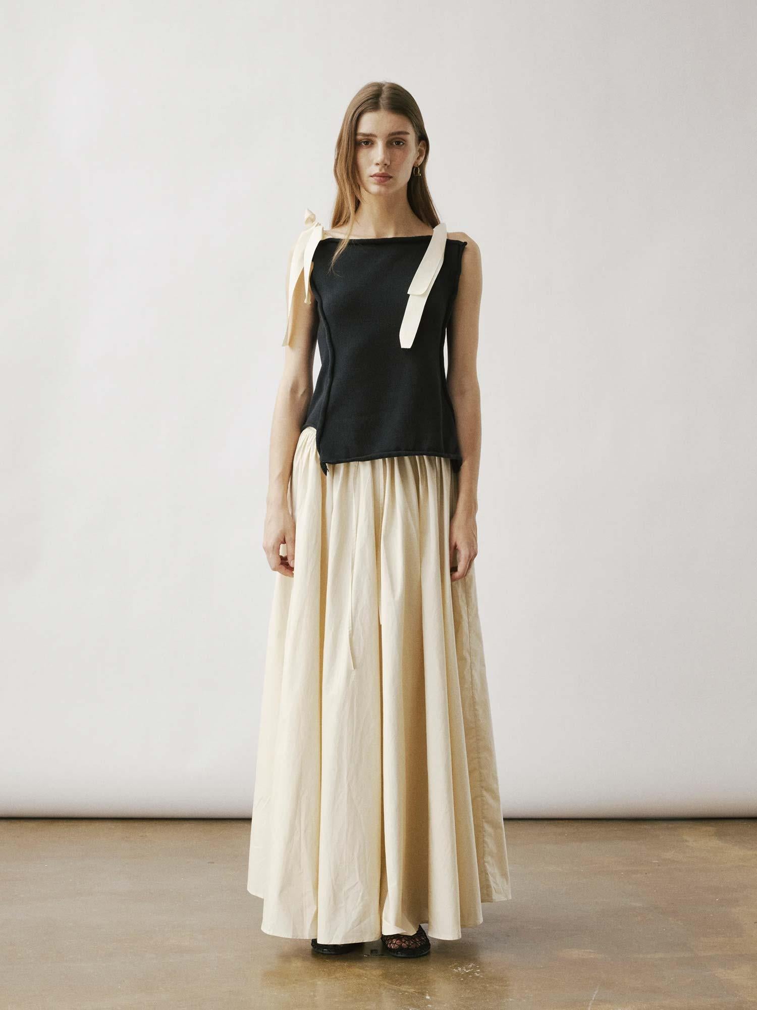 Avana Gathered Skirt - Sand