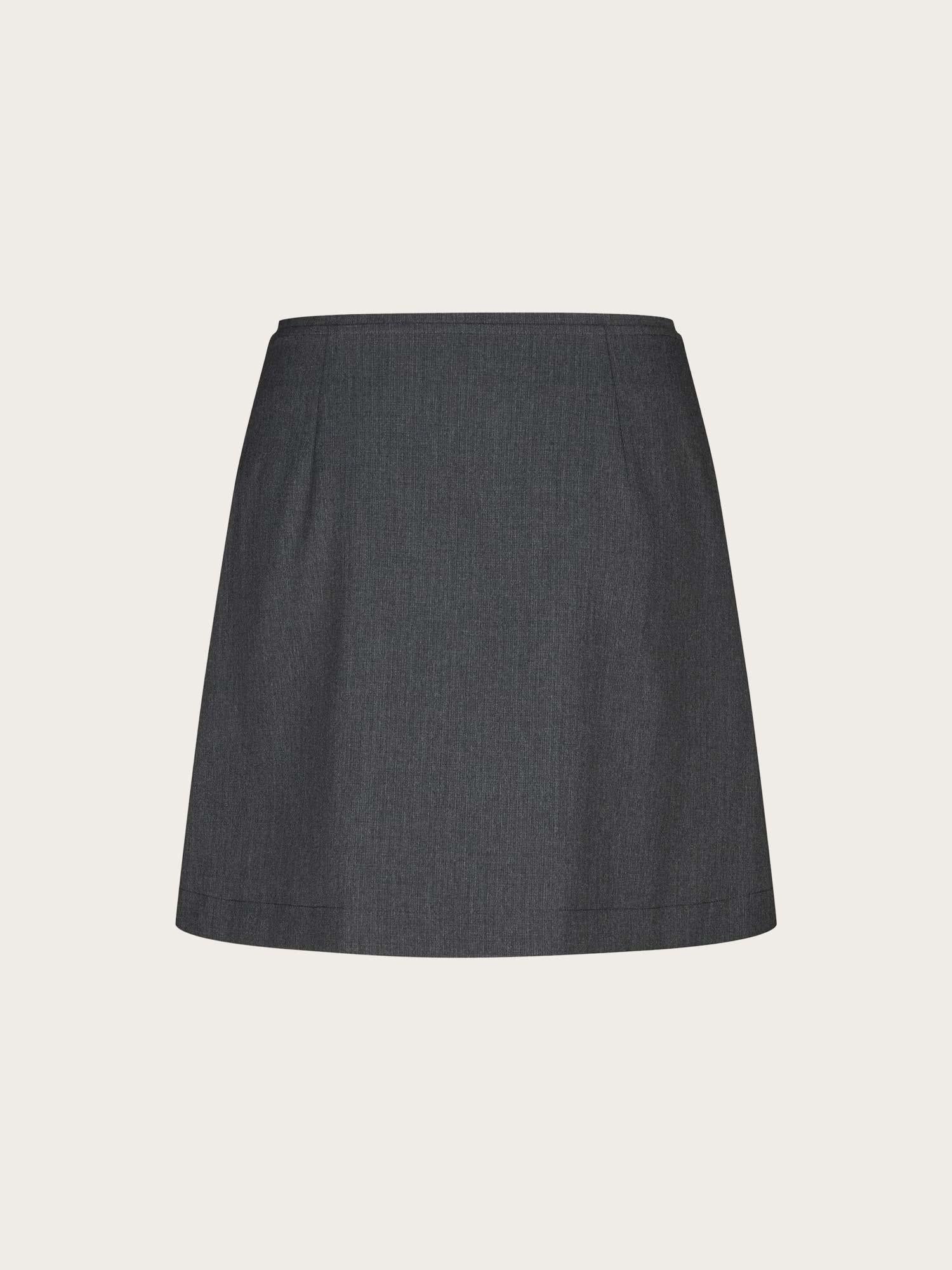 Enalessia Skirt - Dark Grey Melange