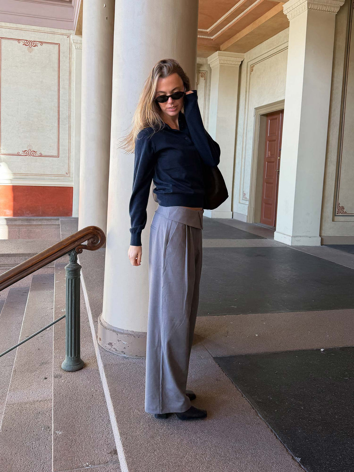 Endore Waist Pants - Gray Mel.