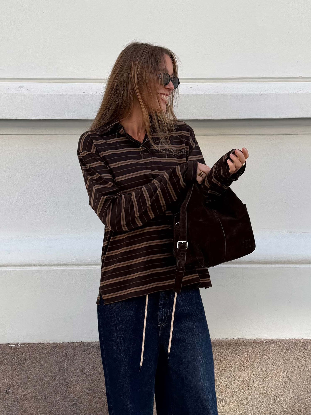 Enkulla LS Polo ST - Olive Torte Stripe