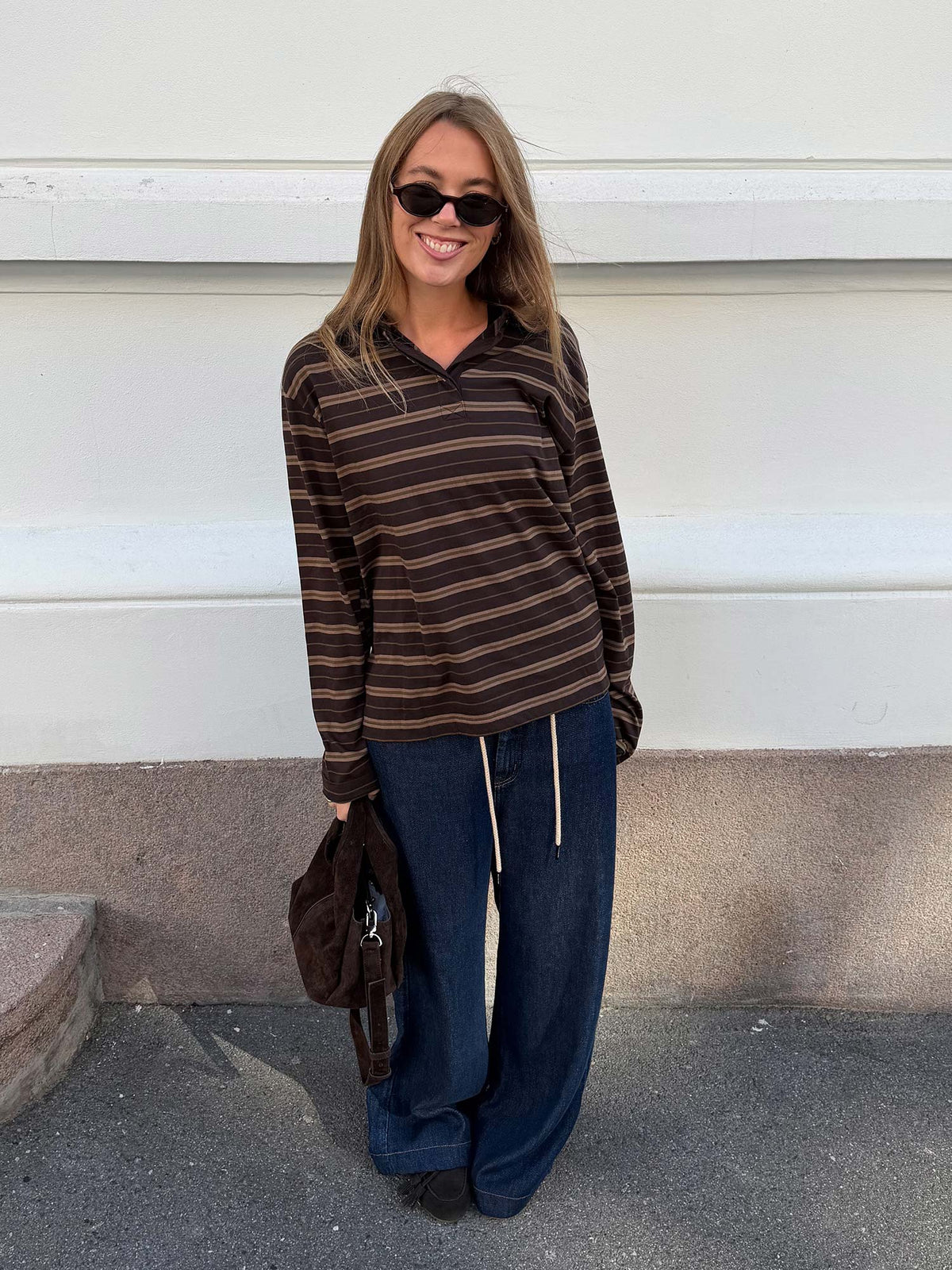 Enkulla LS Polo ST - Olive Torte Stripe