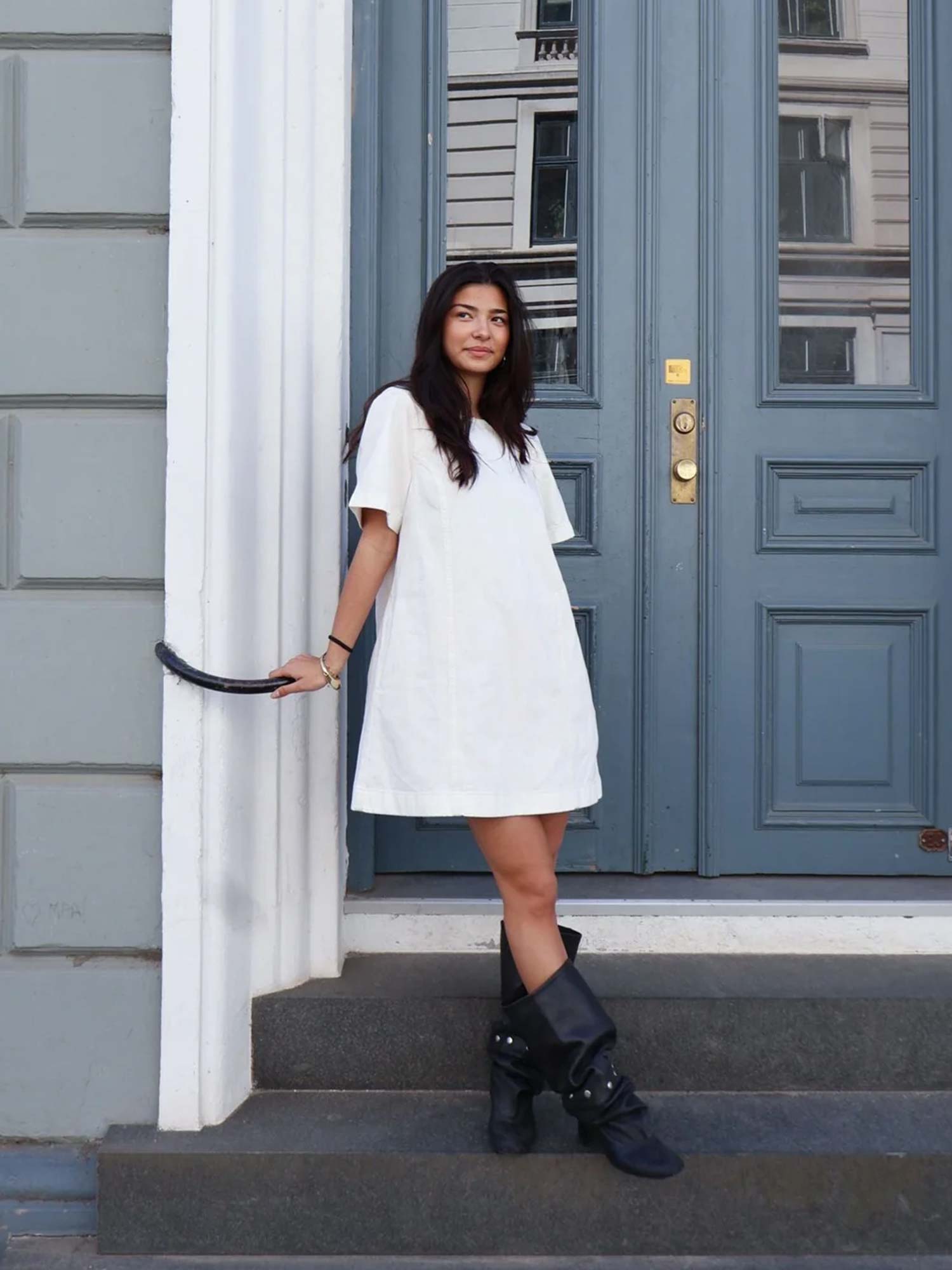 Enball SS Dress - Ecru