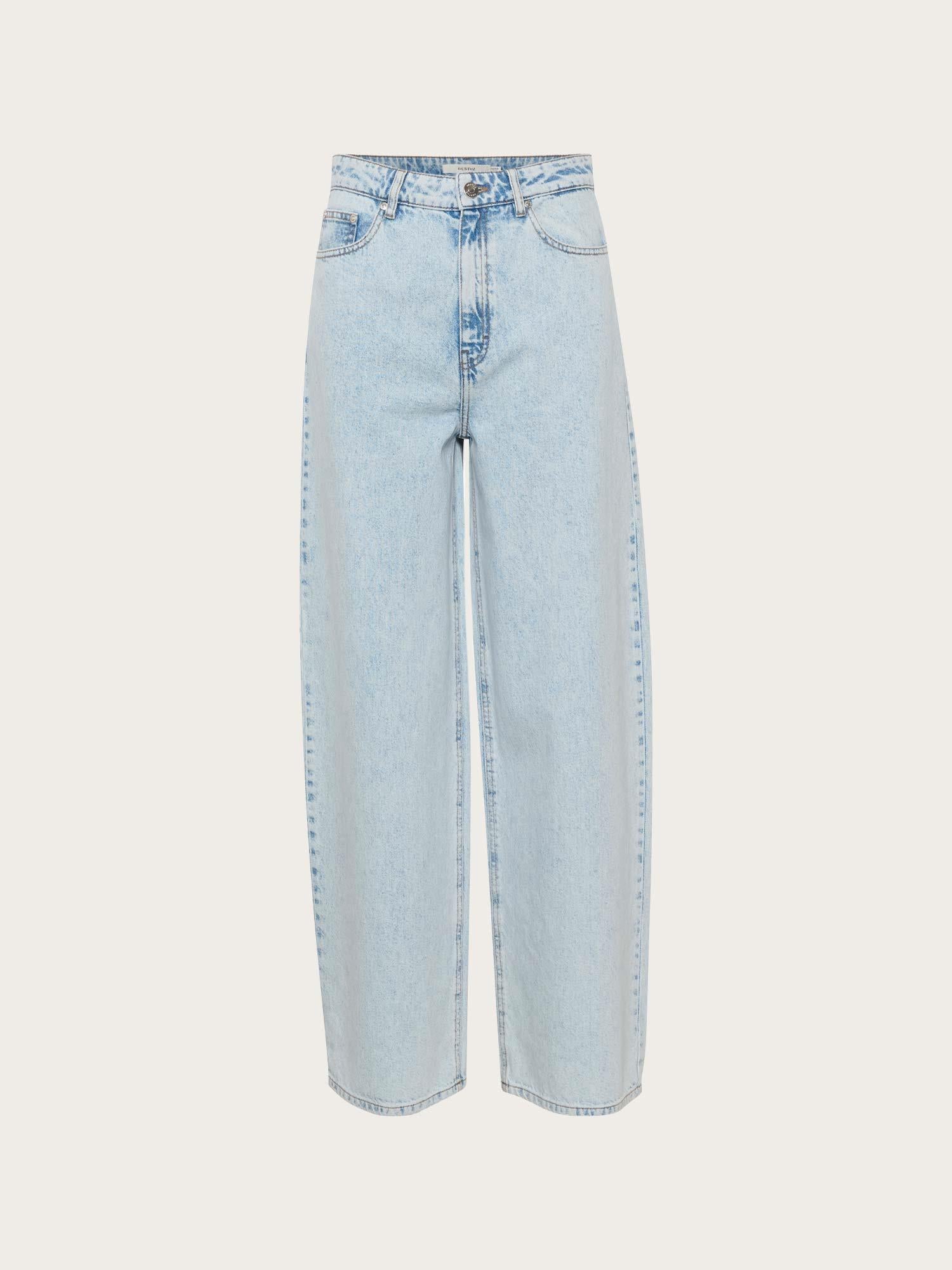 Kaily hw Wide Jeans - Light Blue Washed