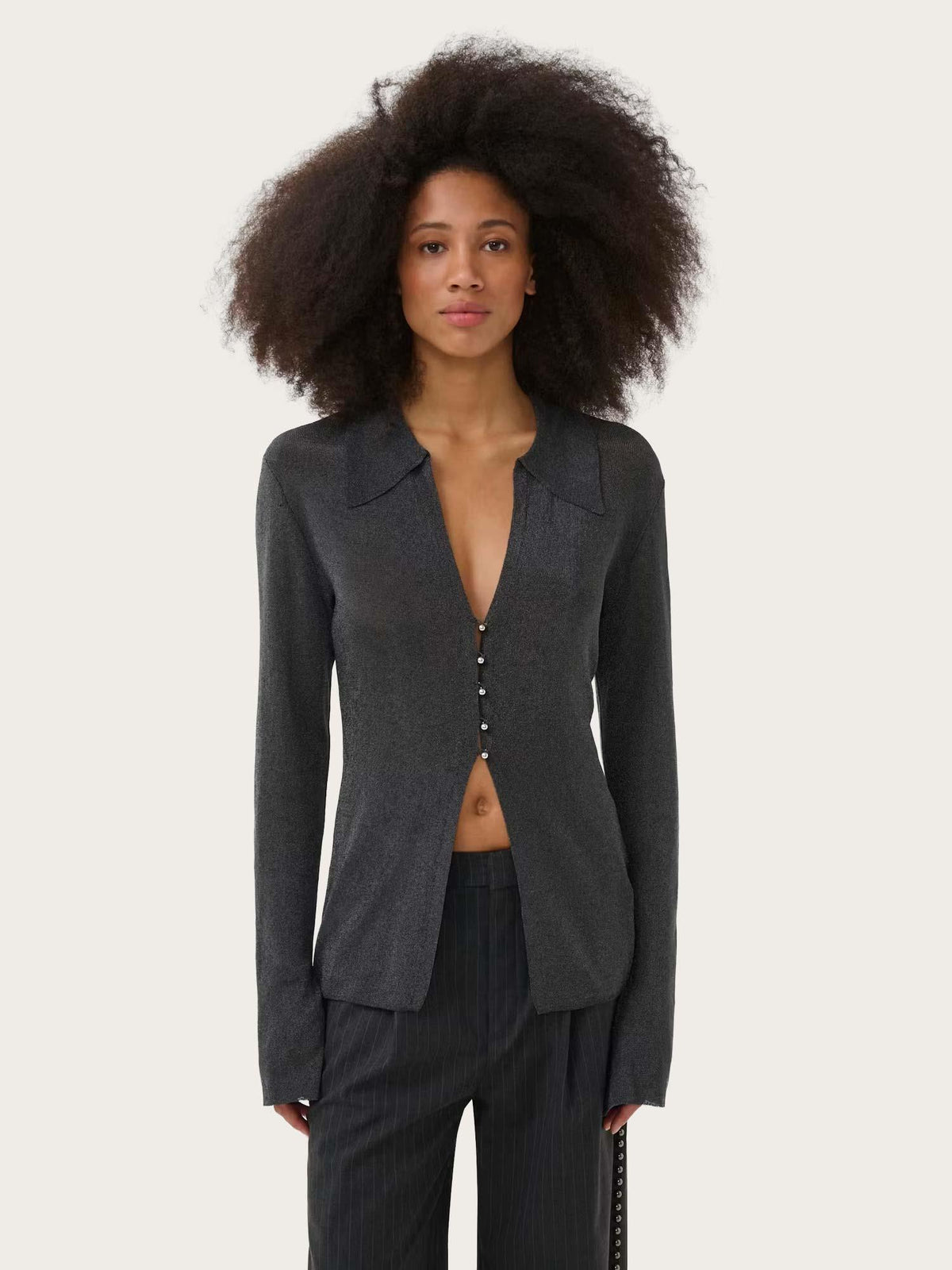 Silvi Shirt - Asphalt Metallic