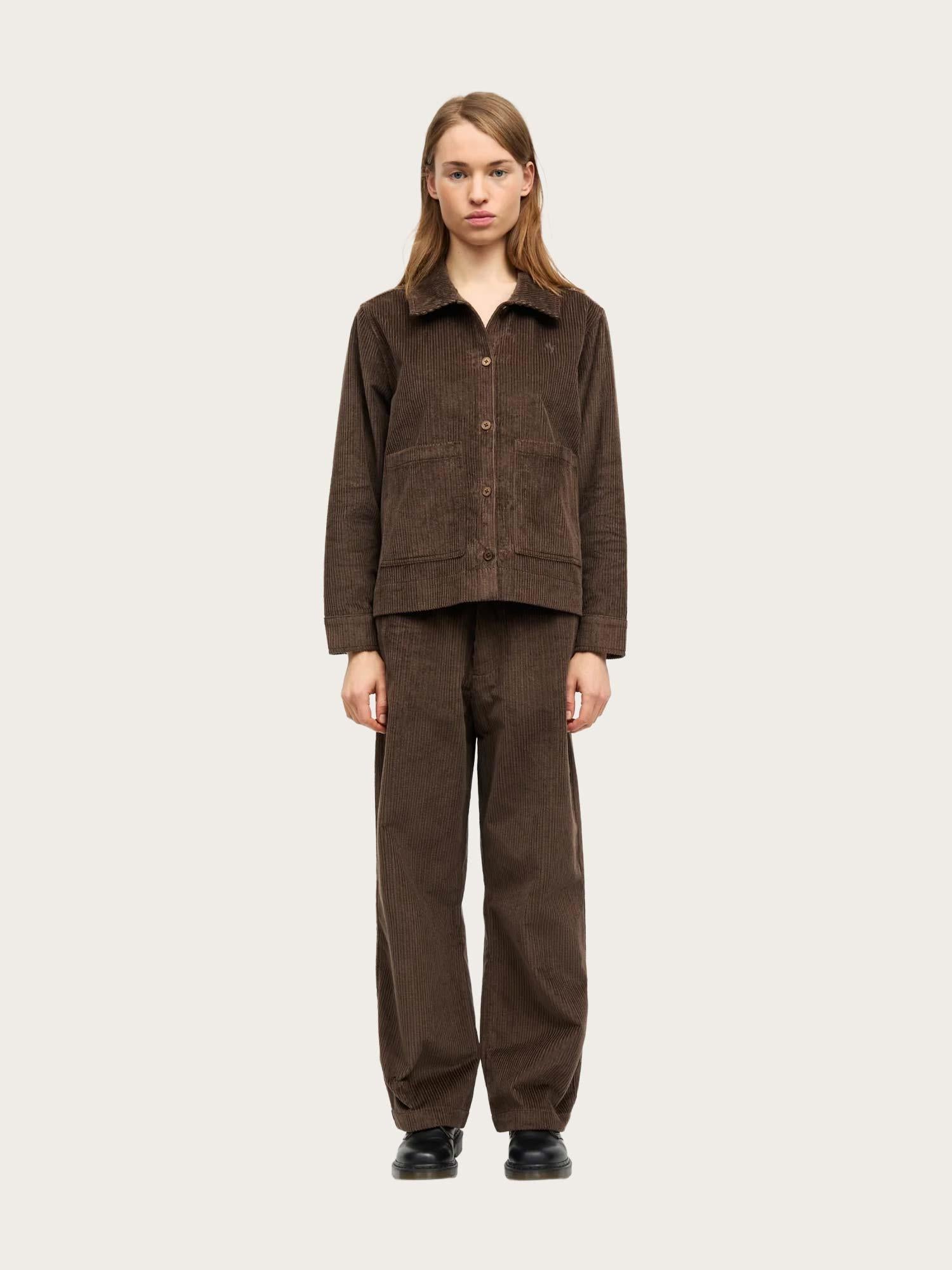 Pretty Cord Carly Pants - Demitasse