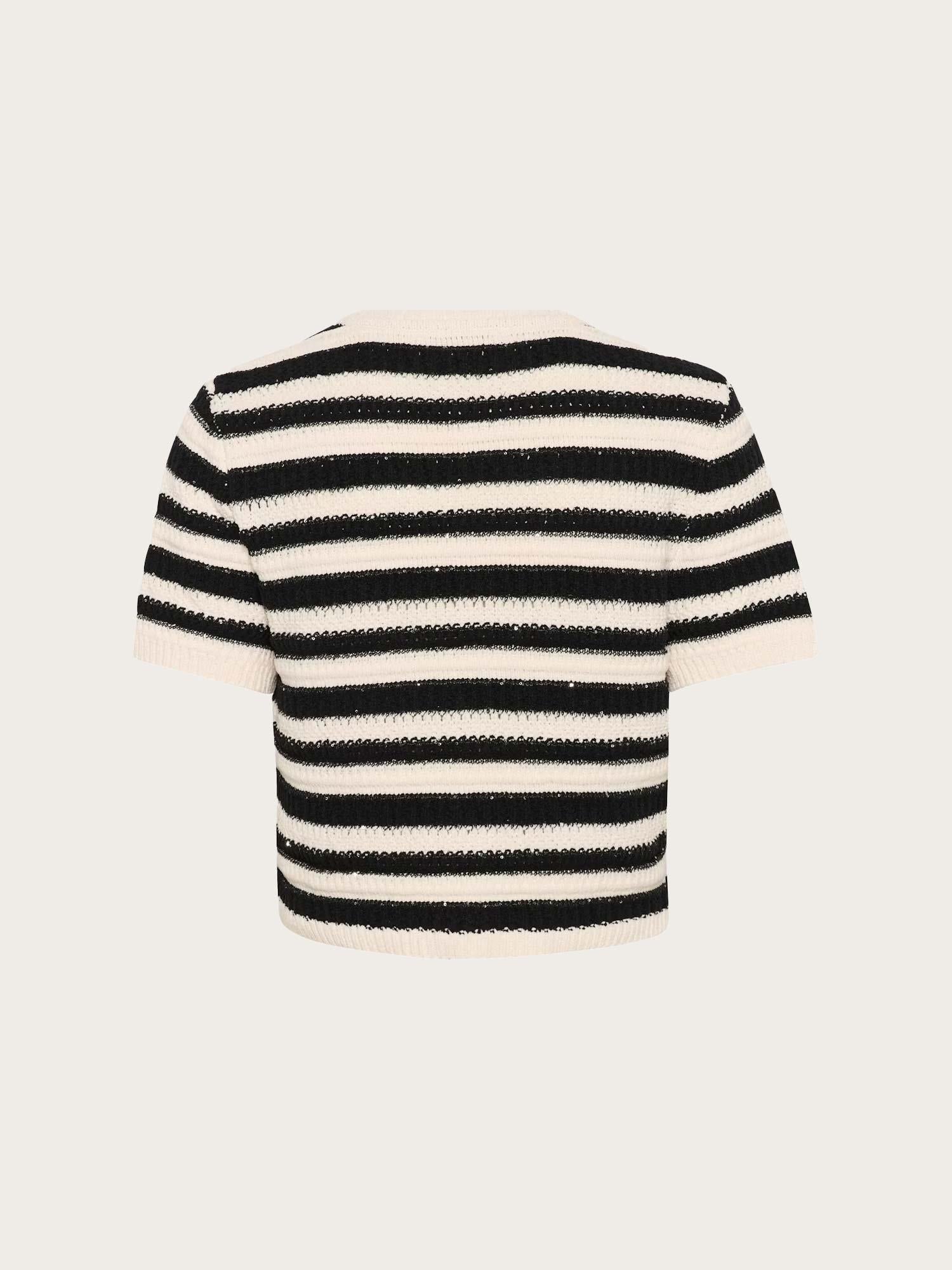 GZsailie Cardigan - Black/White Stripe