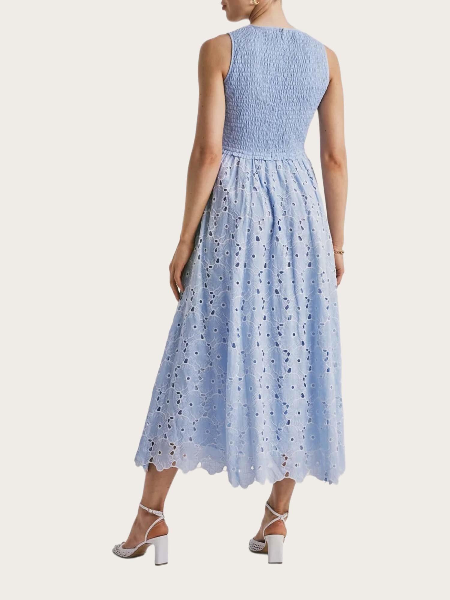 Broderie Anglaise Smocking Dress -