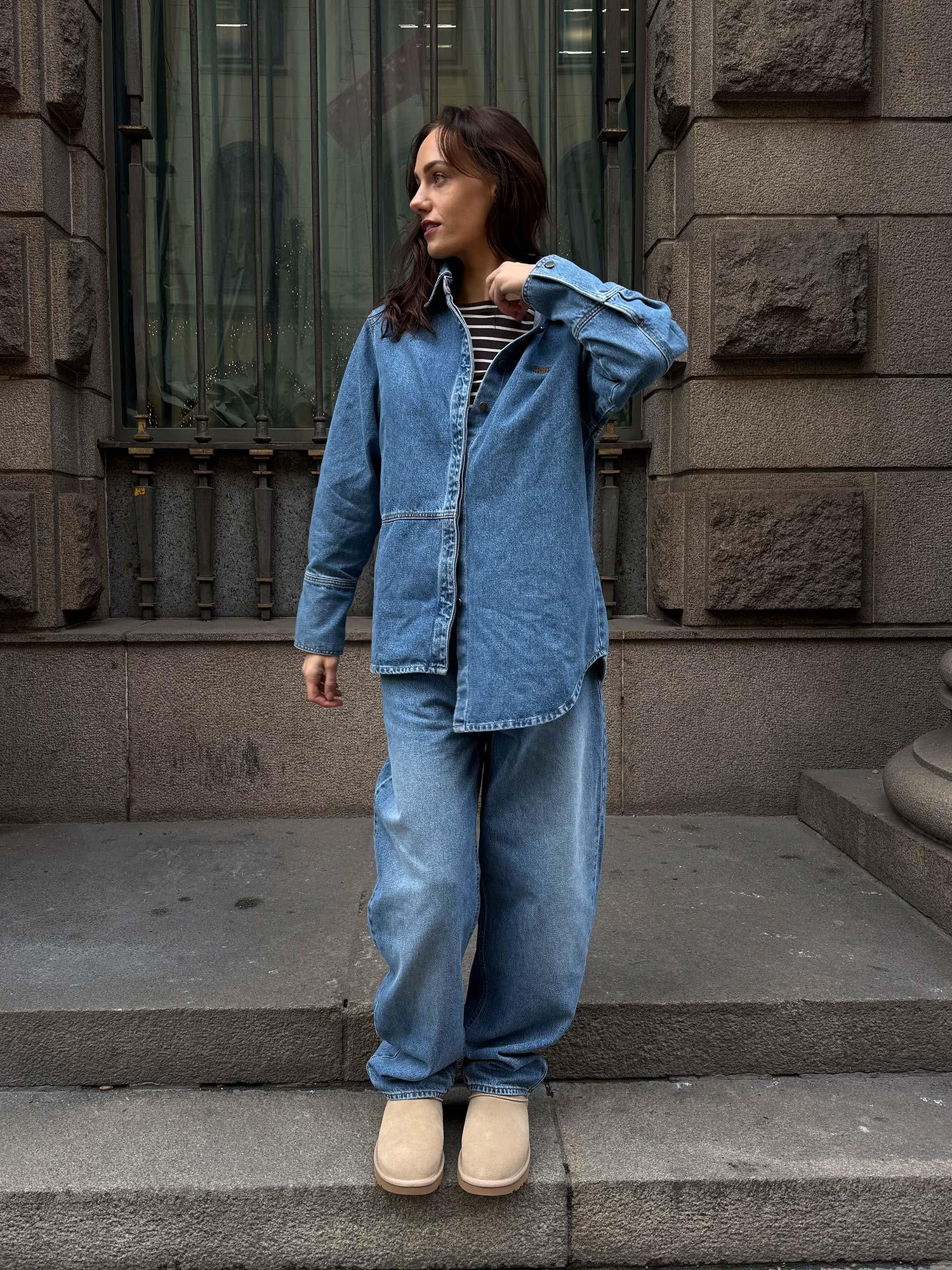 Reign Denim Overshirt - M. Blue