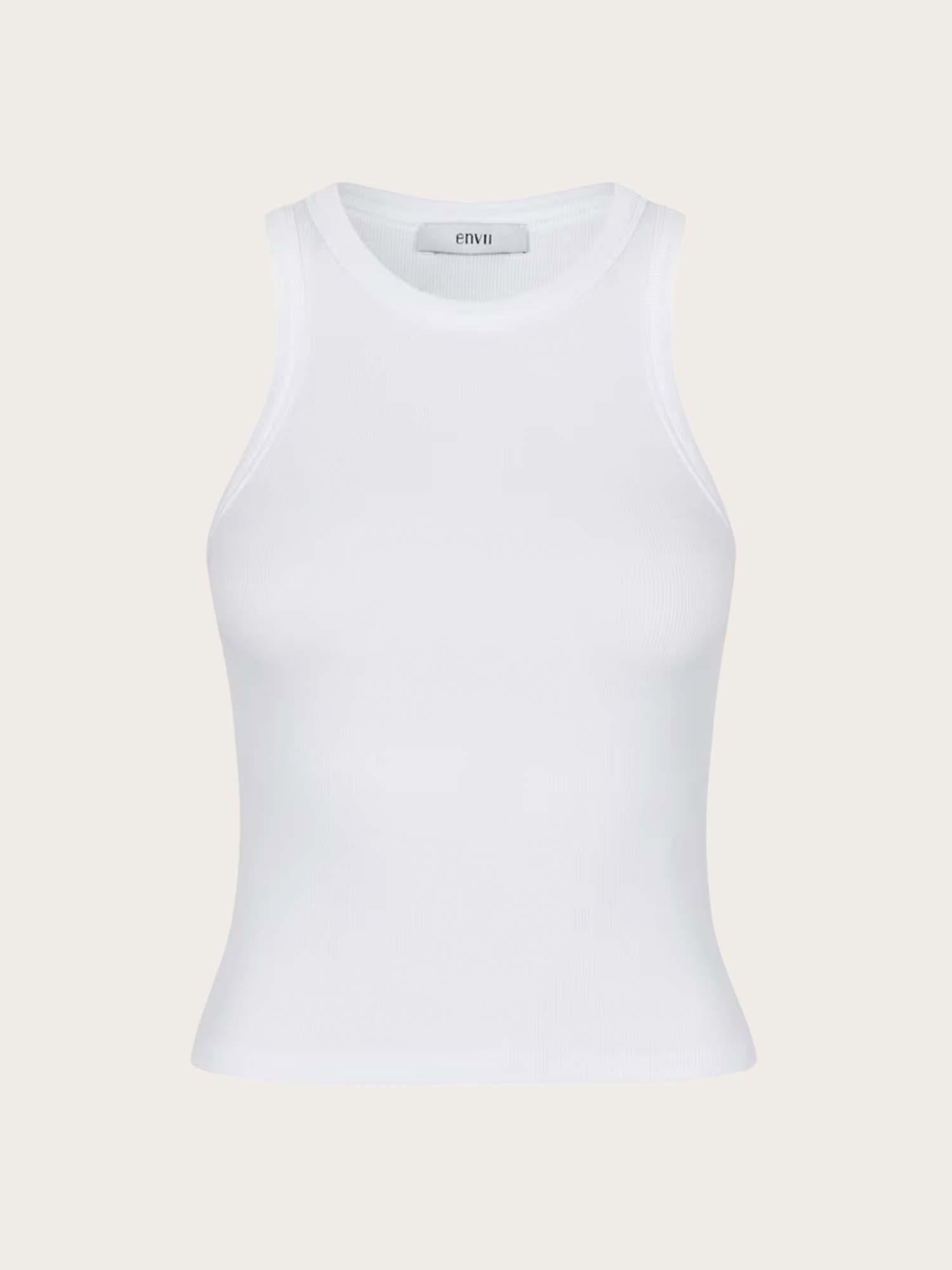 Enally Racer Top - Bright White