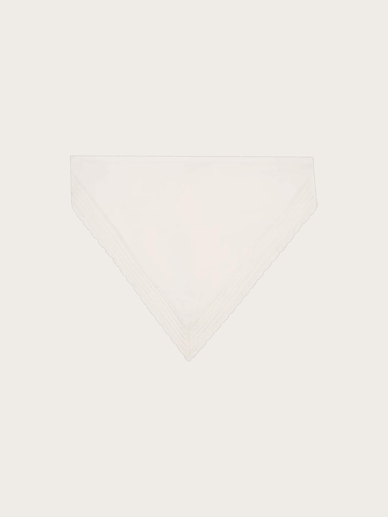Emilia Head Scarf - Fresco Lace White