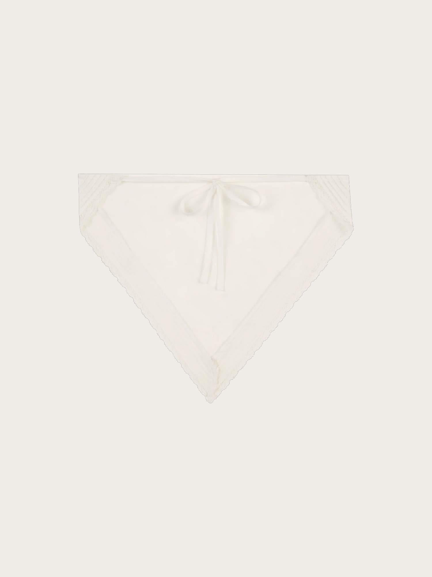 Emilia Head Scarf - Fresco Lace White