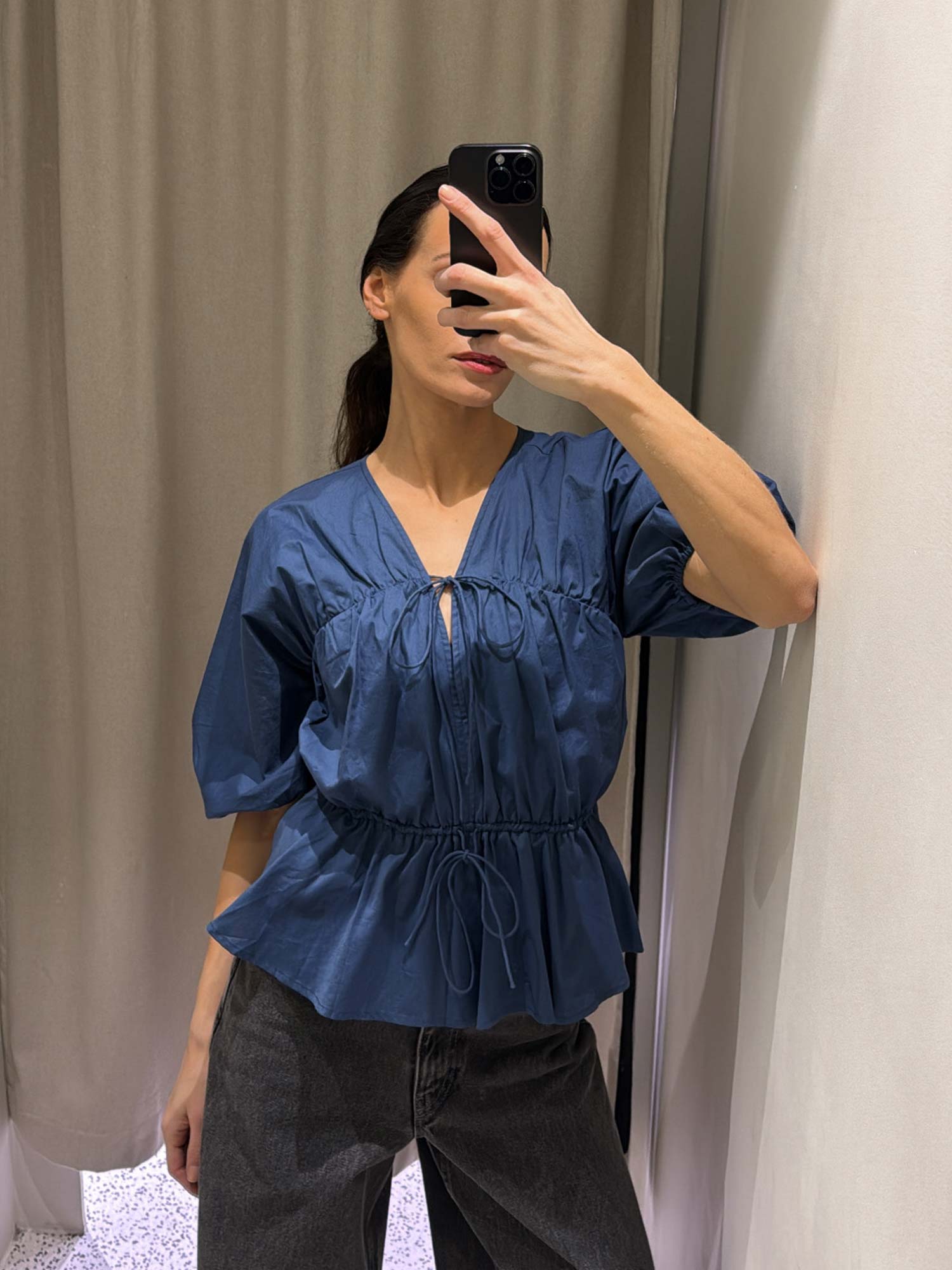 Sigrid Top - Vintage Navy