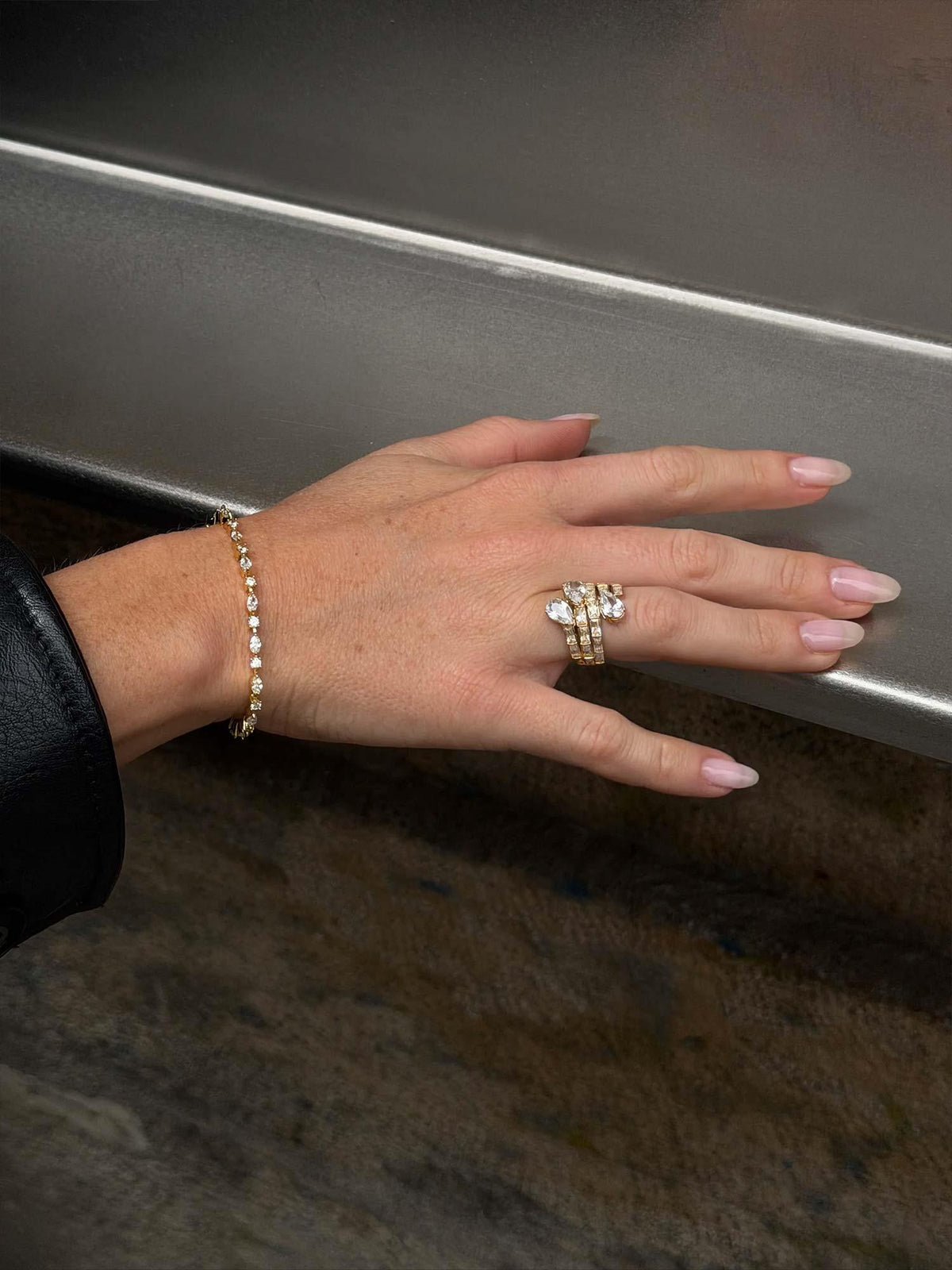 Marquise Tennis Bracelet - Gold