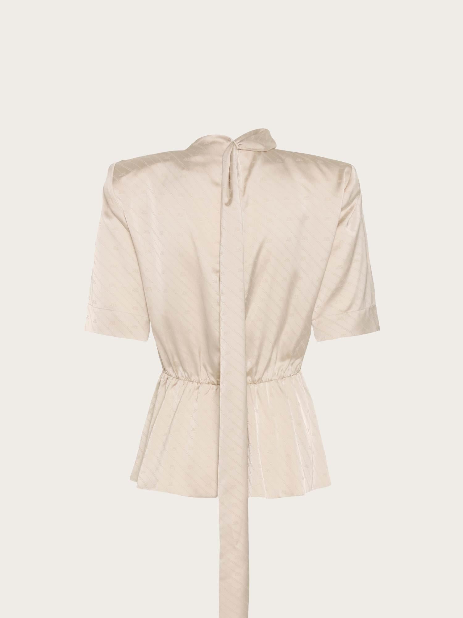 Barbie X Gestuz Teresa SS Blouse - Whitecap Gray