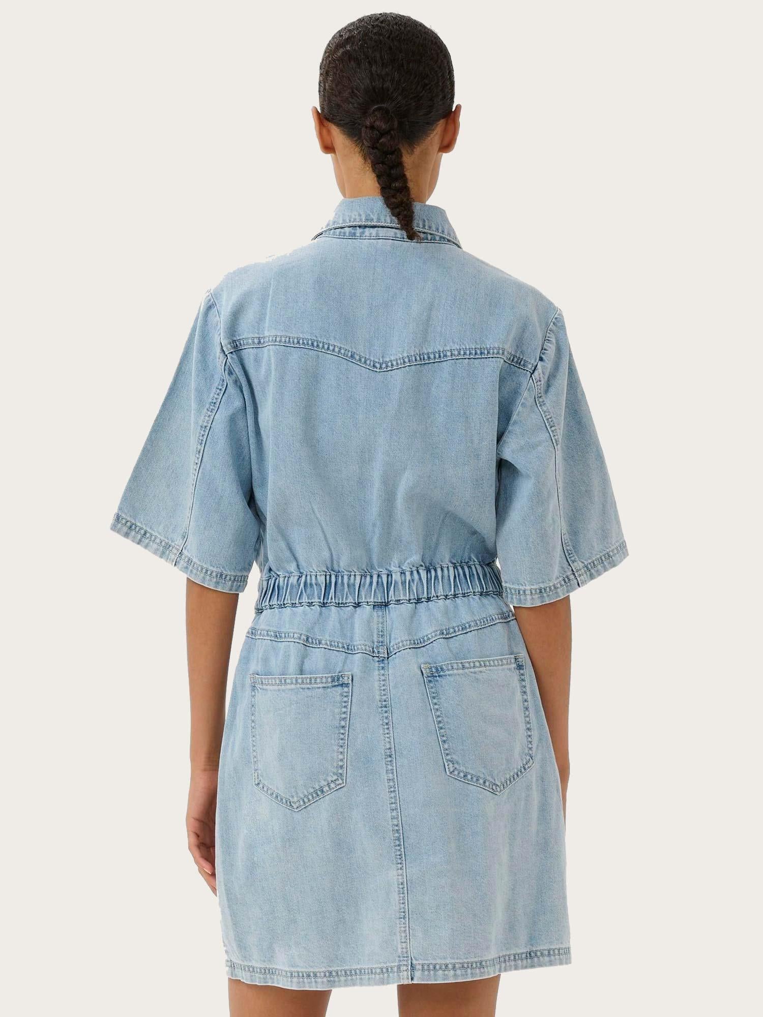 Monie Dress - Light Blue Denim