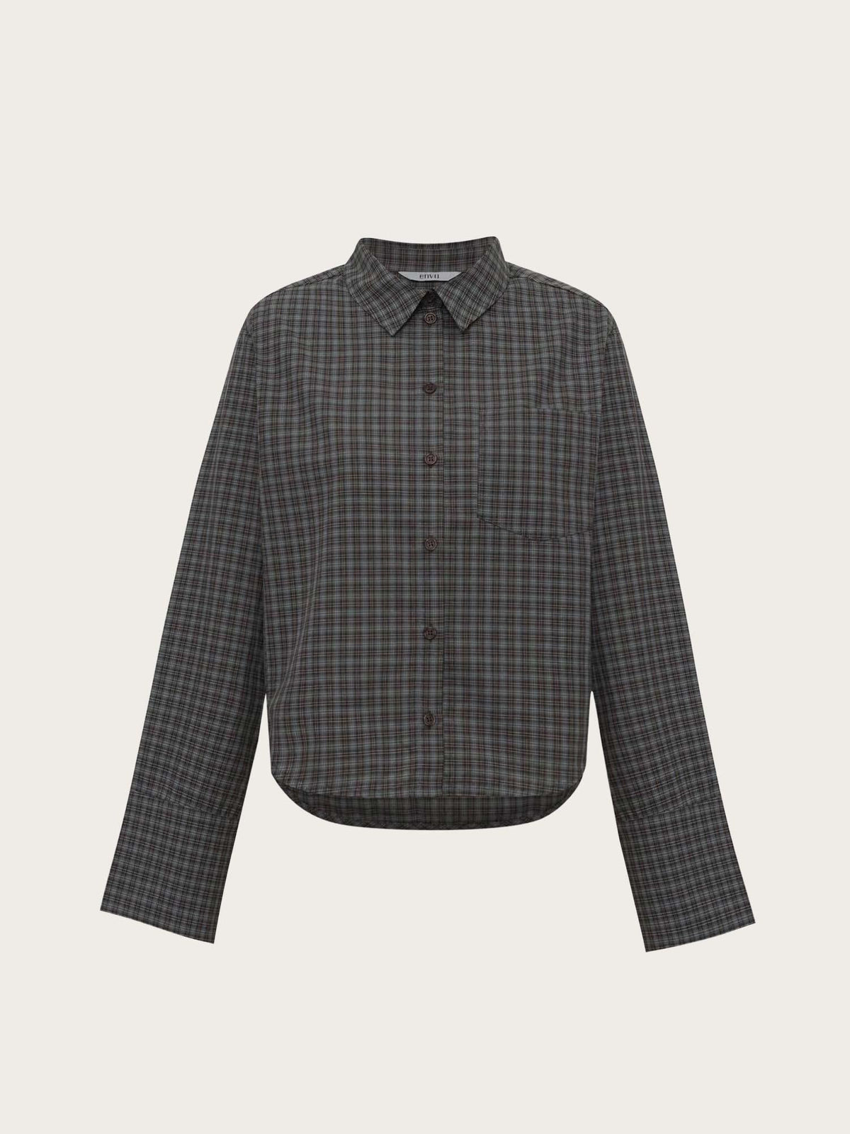 Enweb LS Short Shirt - Pine Check