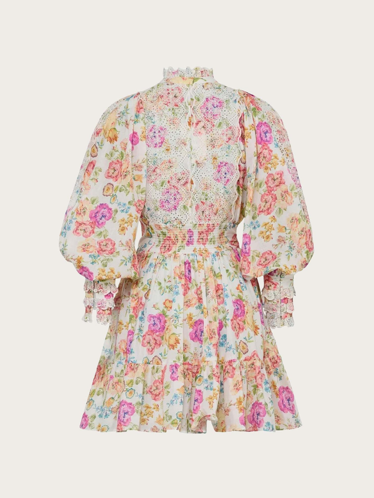 Cotton Slub Mini Dress - Flora