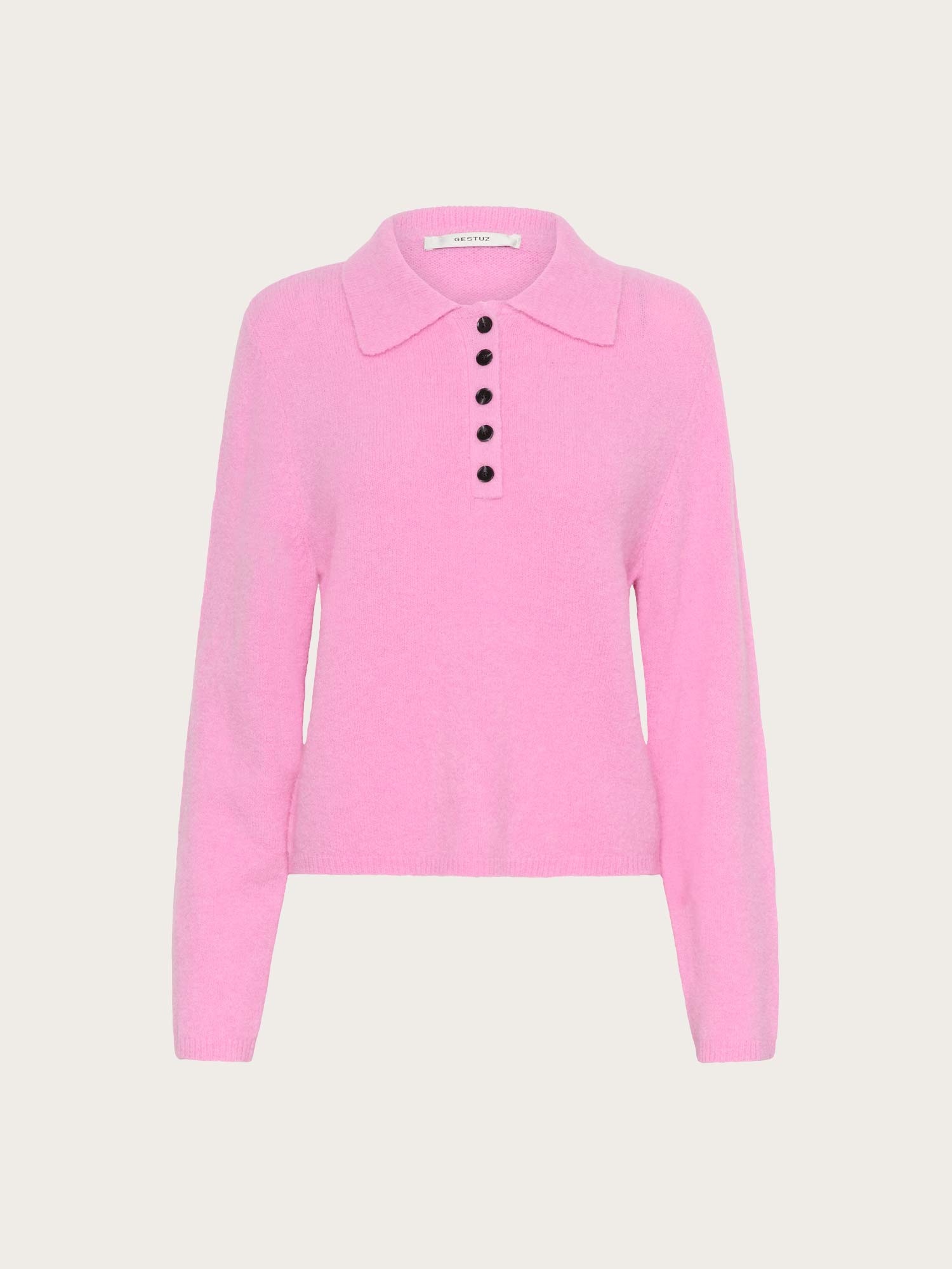 Alpha Polo Pullover - Begonia Melange