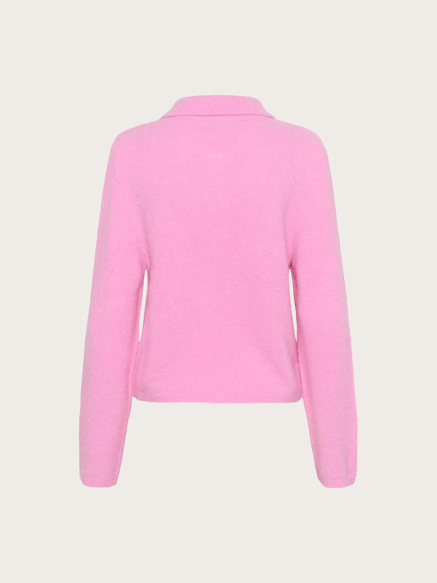 Alpha Polo Pullover - Begonia Melange