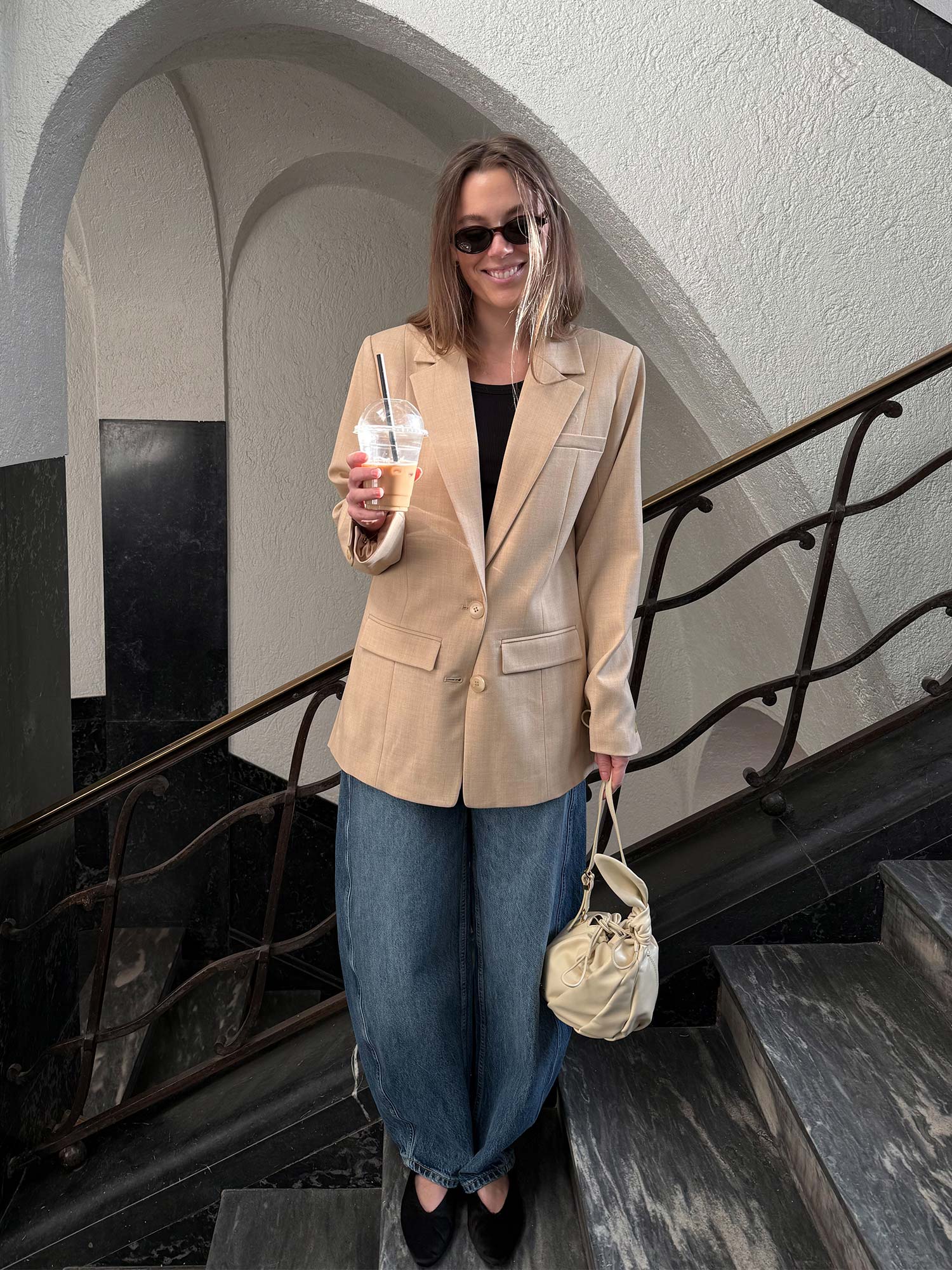 Stacy Blazer - Pale Hay Melange