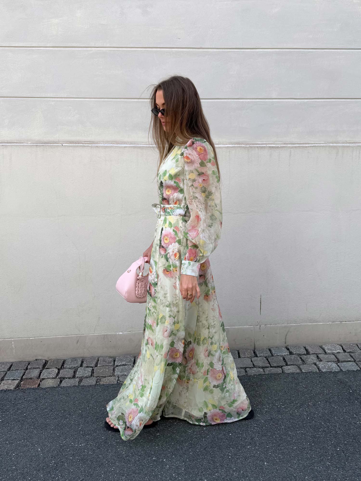 Organza Belt Dress - Watercolour Dreams
