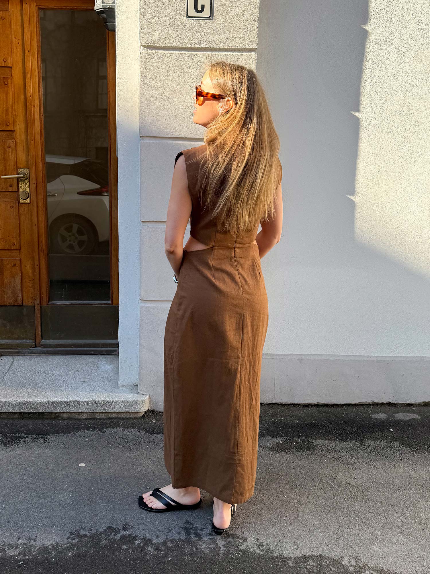 Riviera Dress - Chestnut Brown