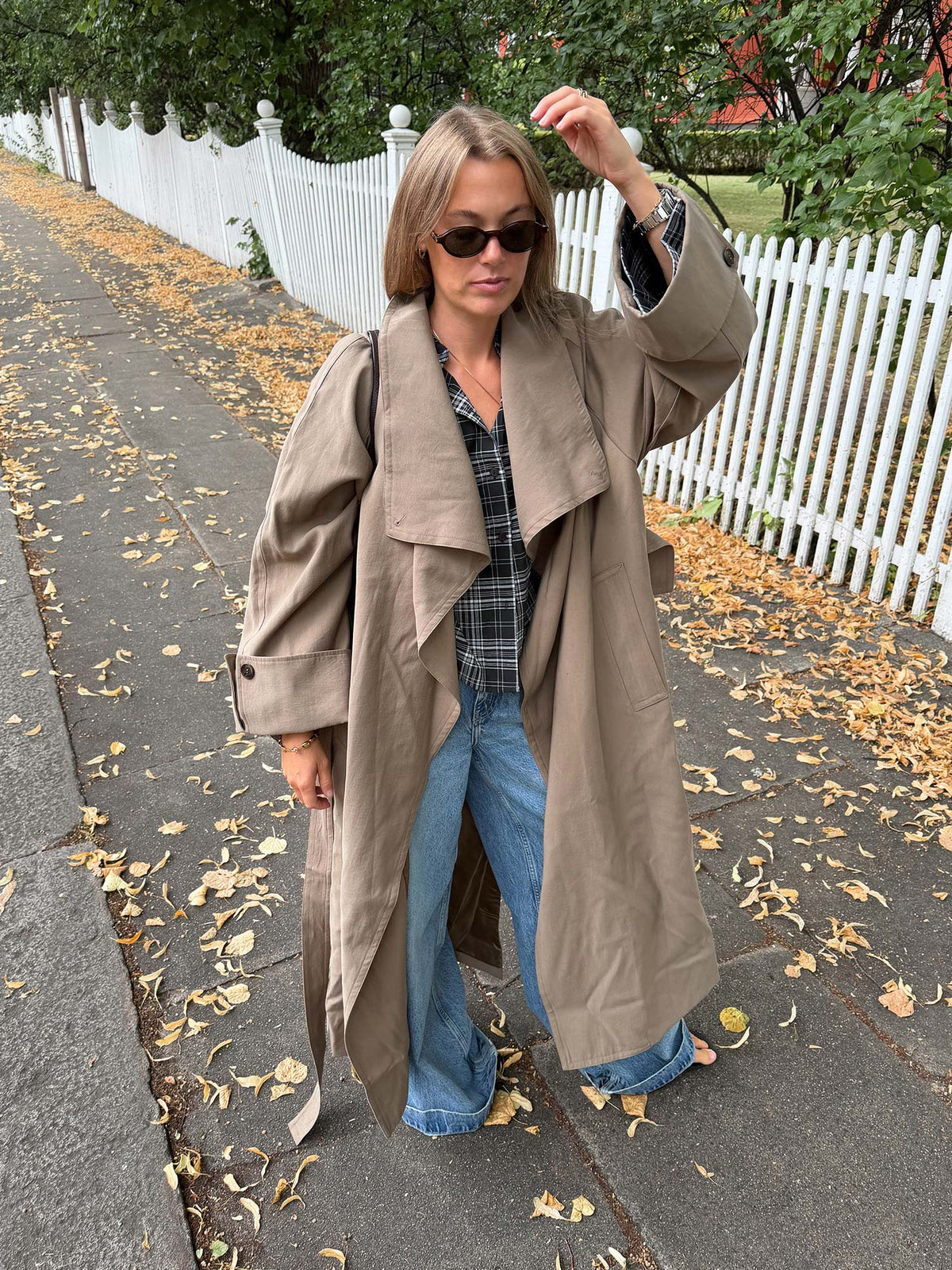 Atari Oversized Trenchcoat - Khaki