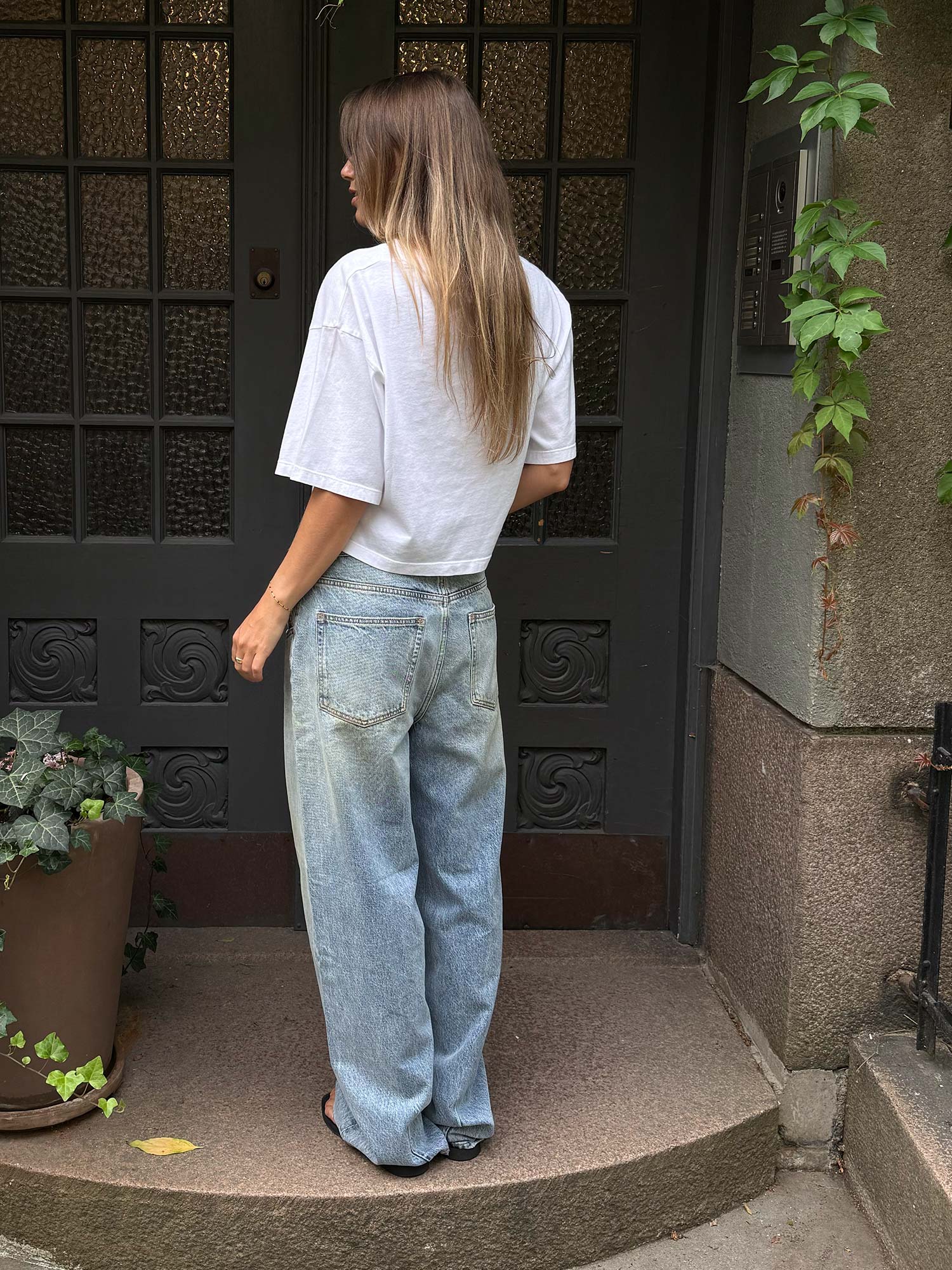 Rocky Cropped Tee - White