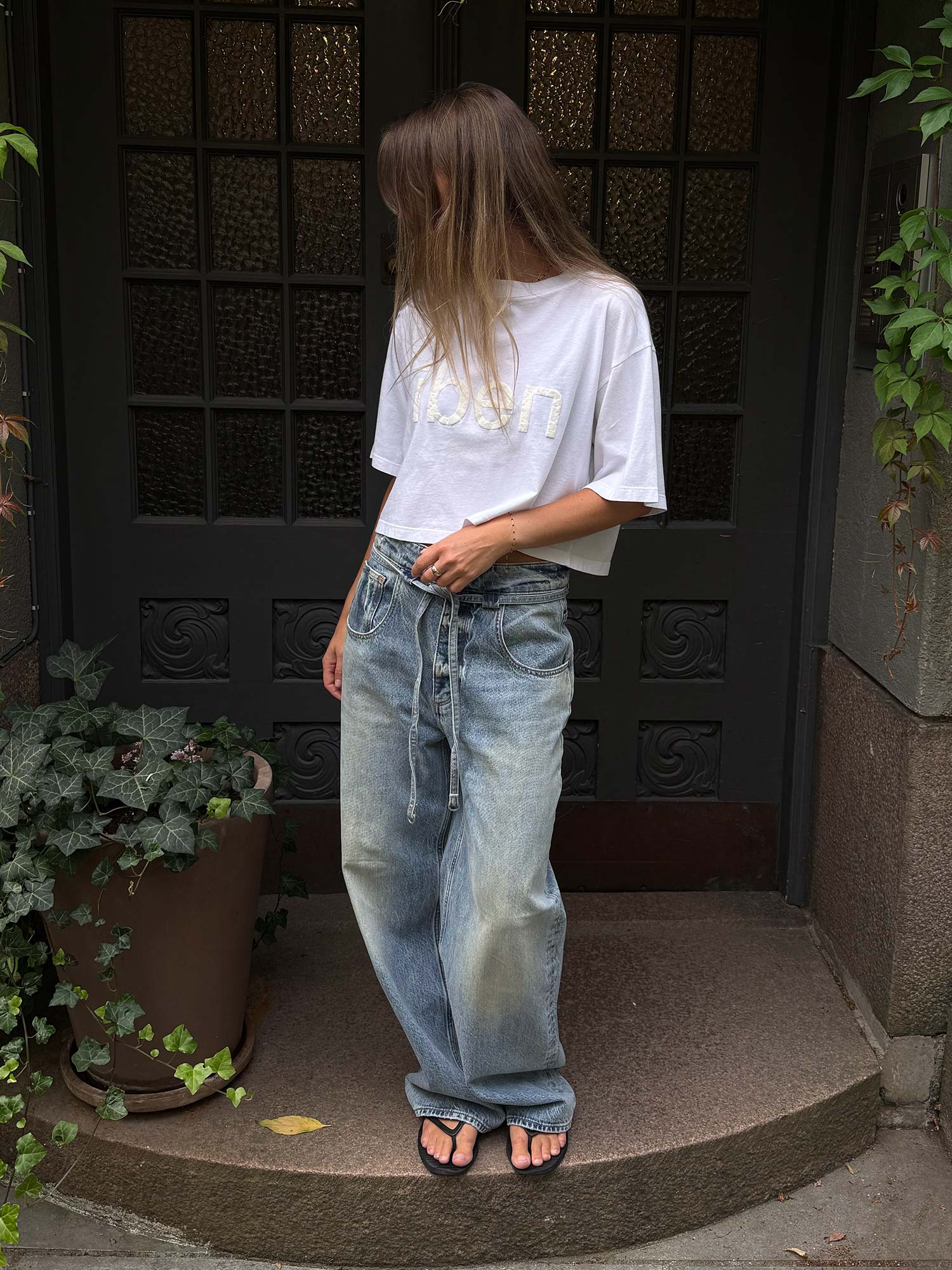Rocky Cropped Tee - White