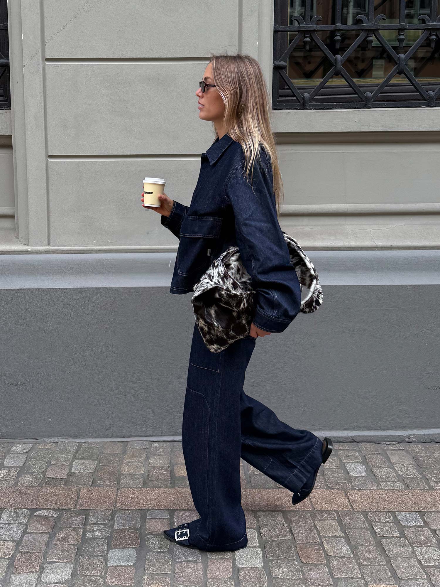 Cosy Denim Bonnie Pants - Dark Indigo