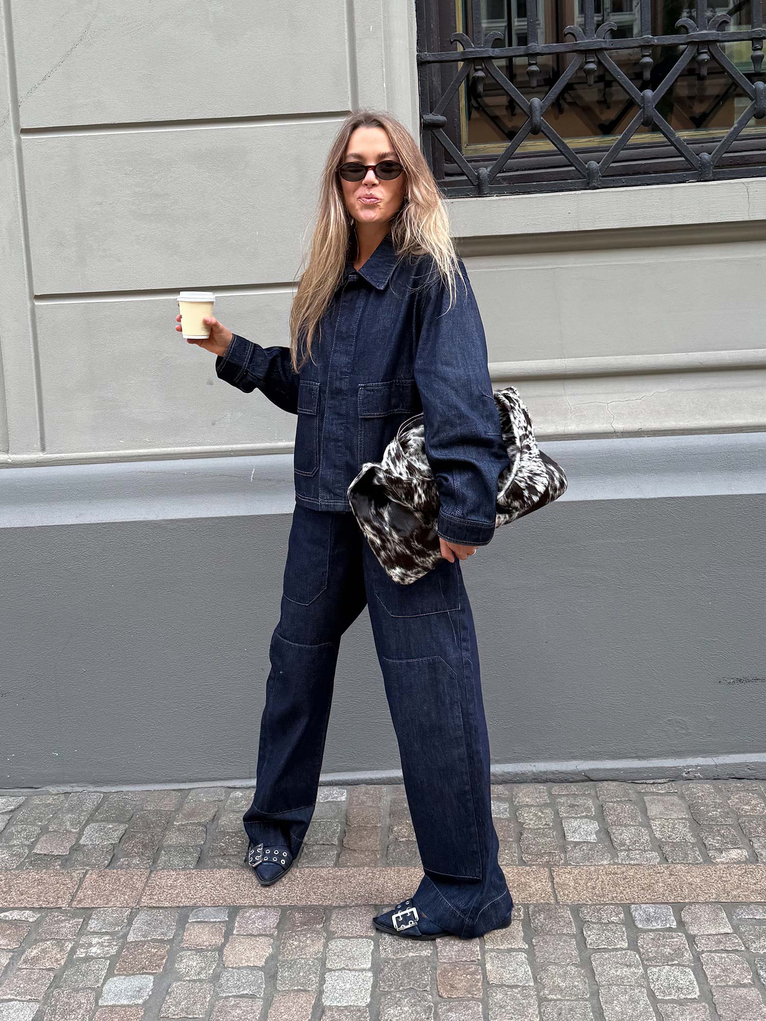 Cosy Denim Solar Jacket - Dark Indigo