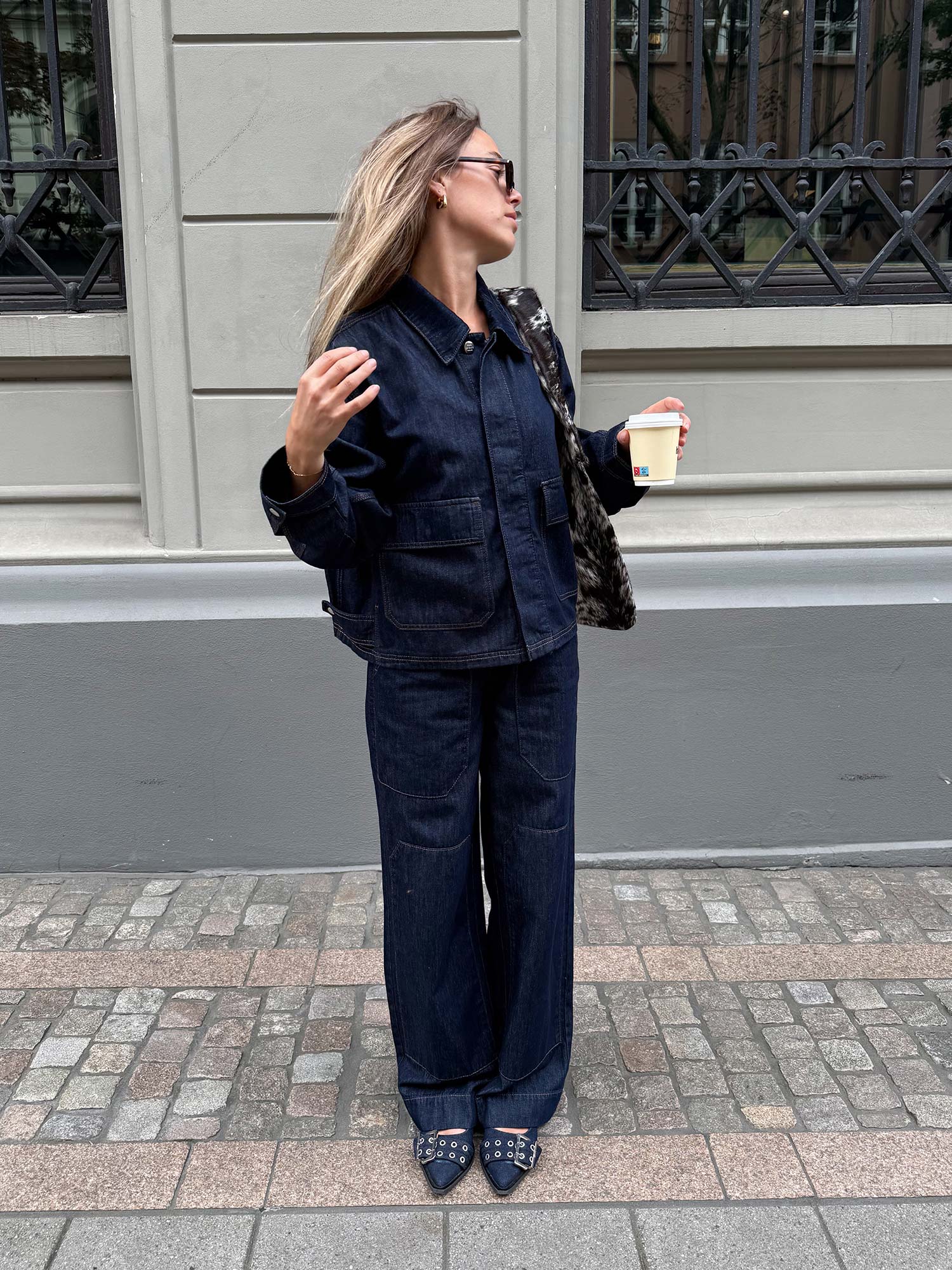 Cosy Denim Bonnie Pants - Dark Indigo