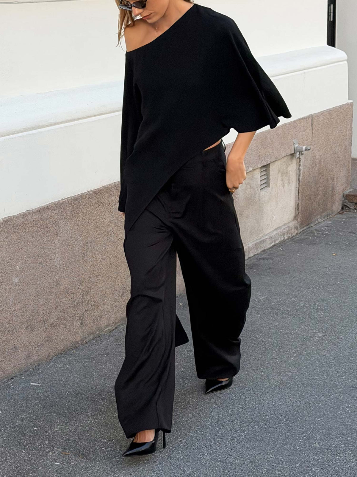 Callia MW Barrel Pants - Black