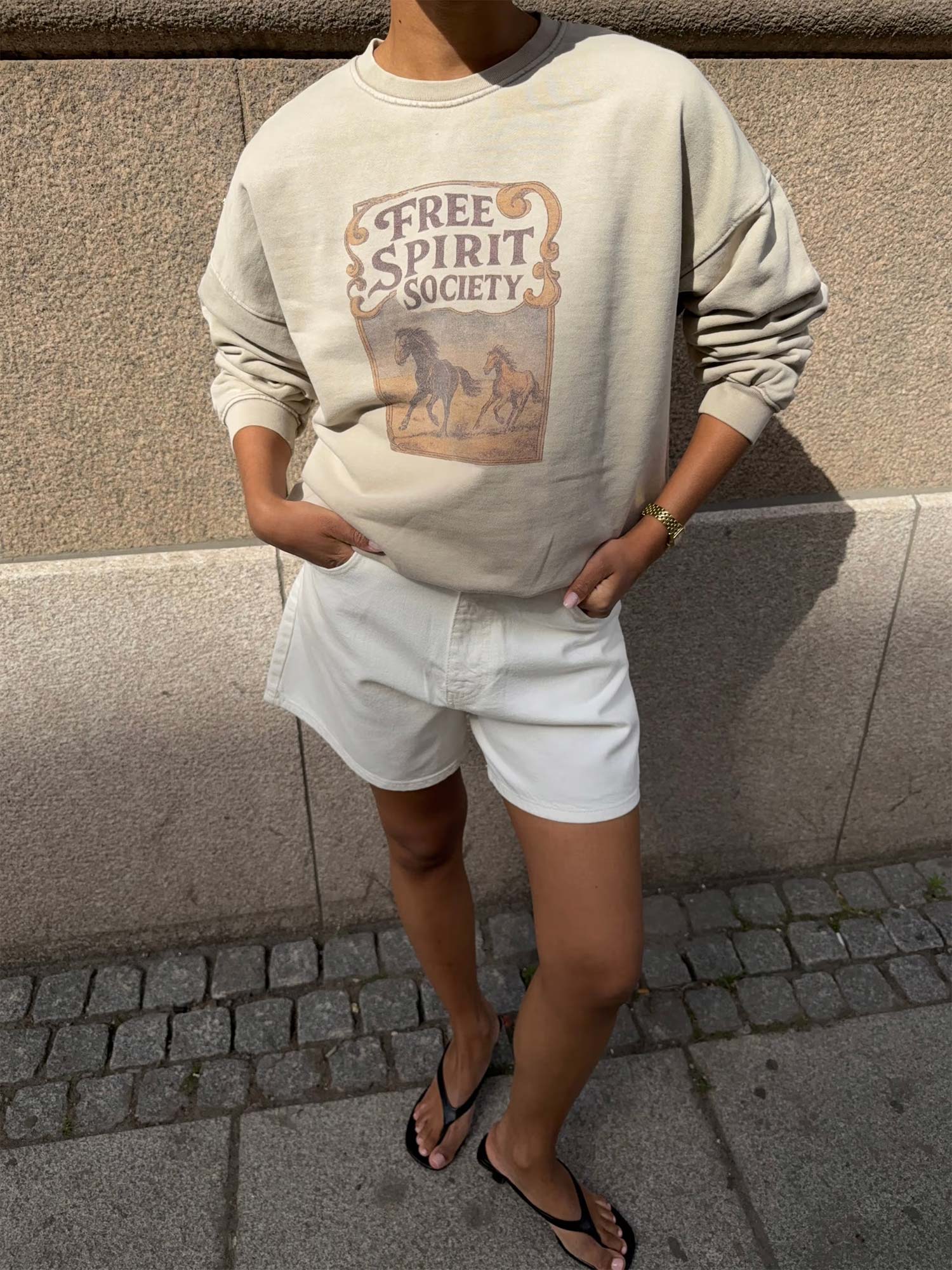 Moira Sweatshirt - Greige