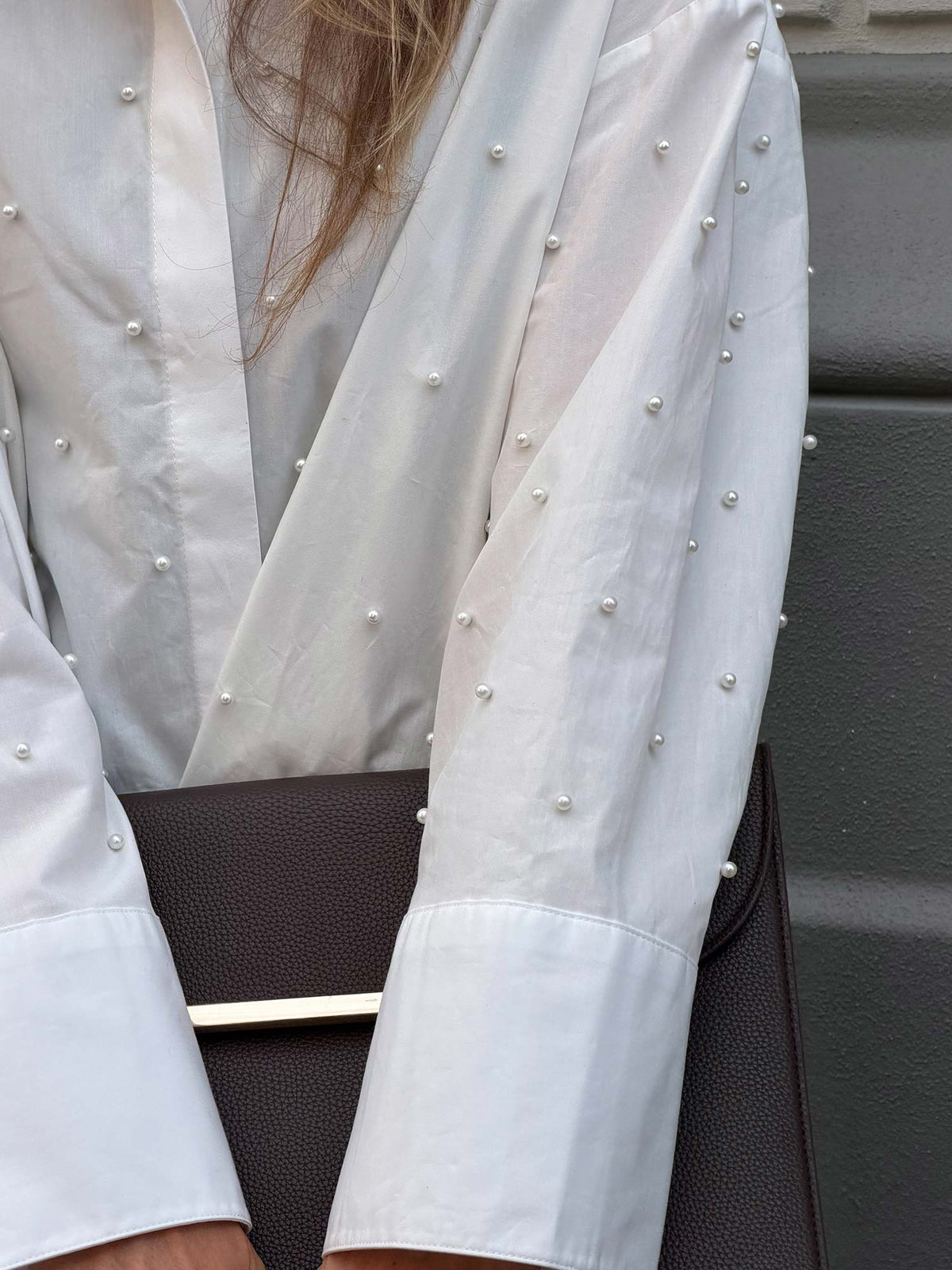 Nell Pearl Shirt - White