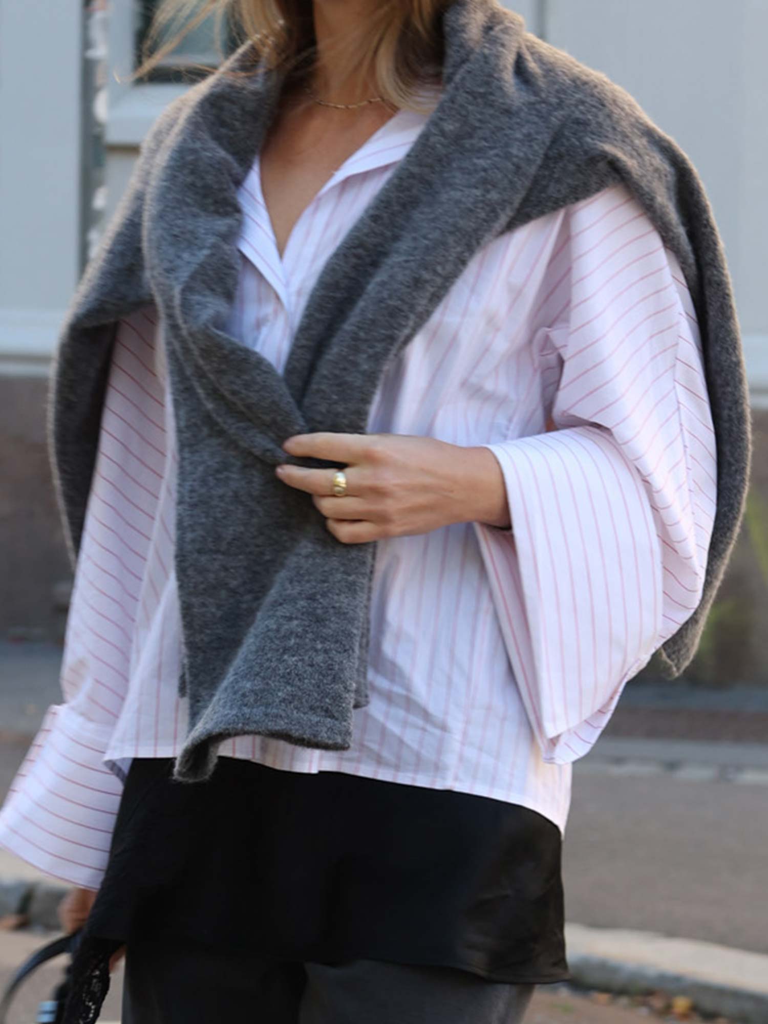 QOMO X Iben Atari Shirt - White/Red Stripe