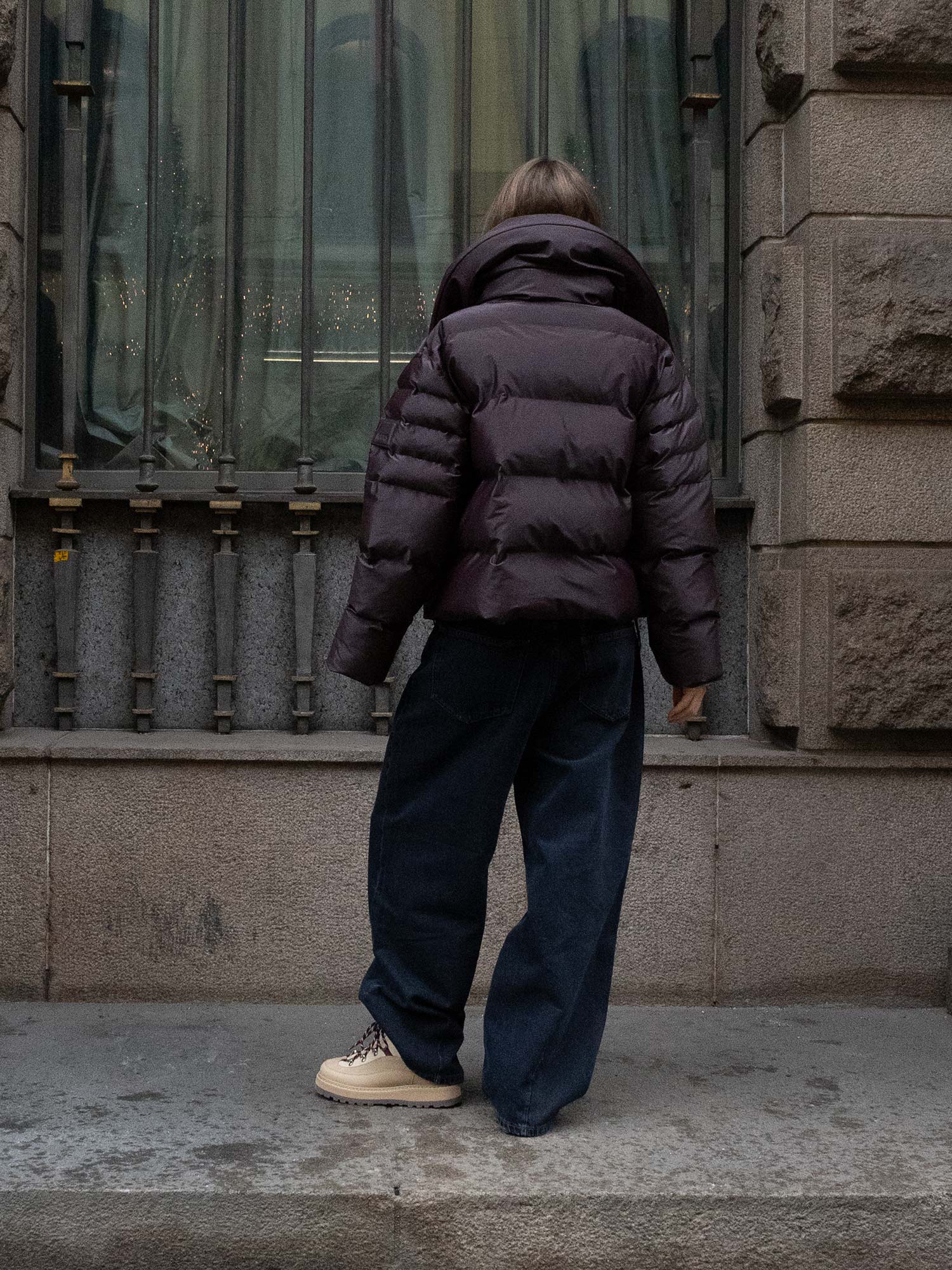 Alta Vision Short Puffer Jacket W3T3 - Depth